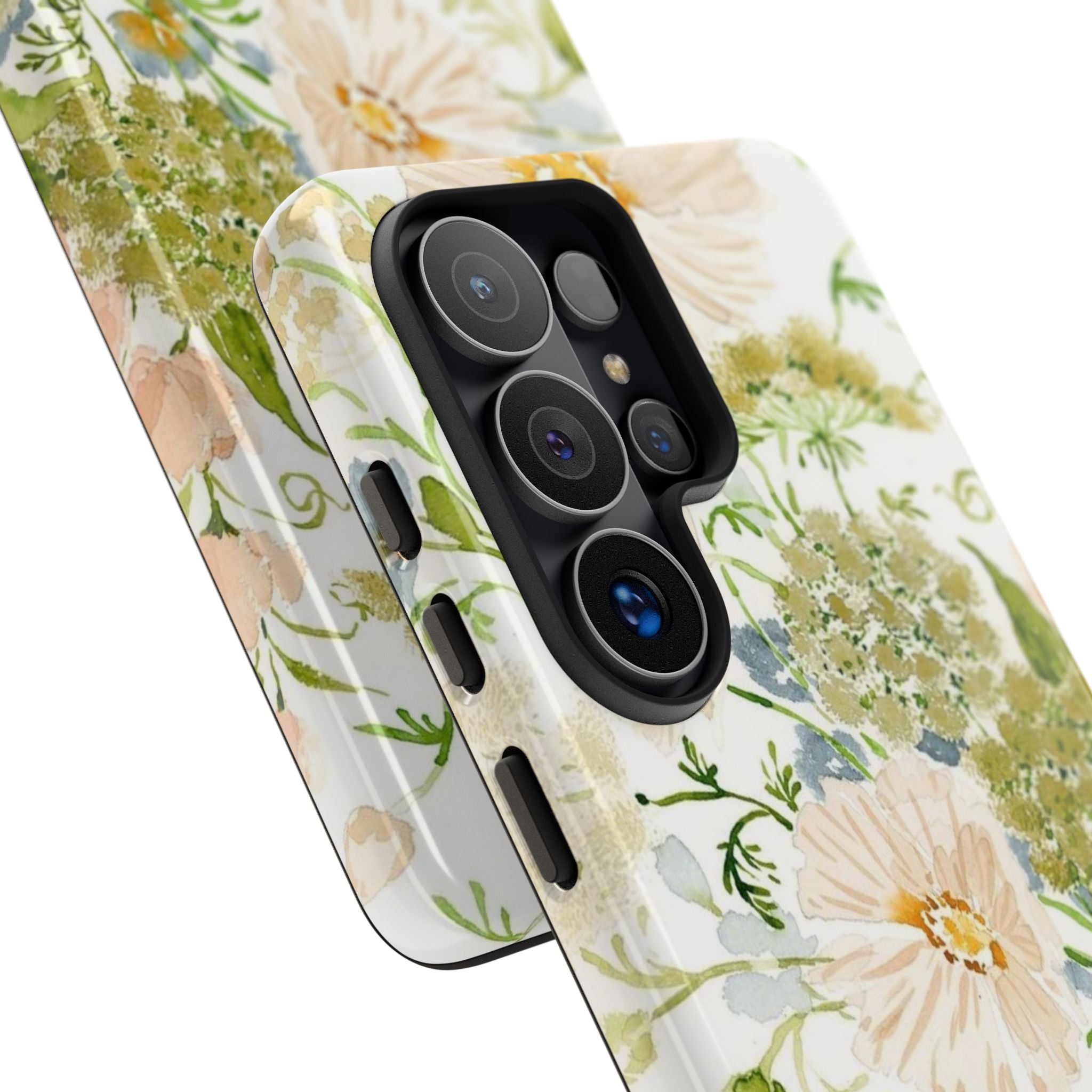Floral Watercolor Phone Case — Pastel Garden Tough Case