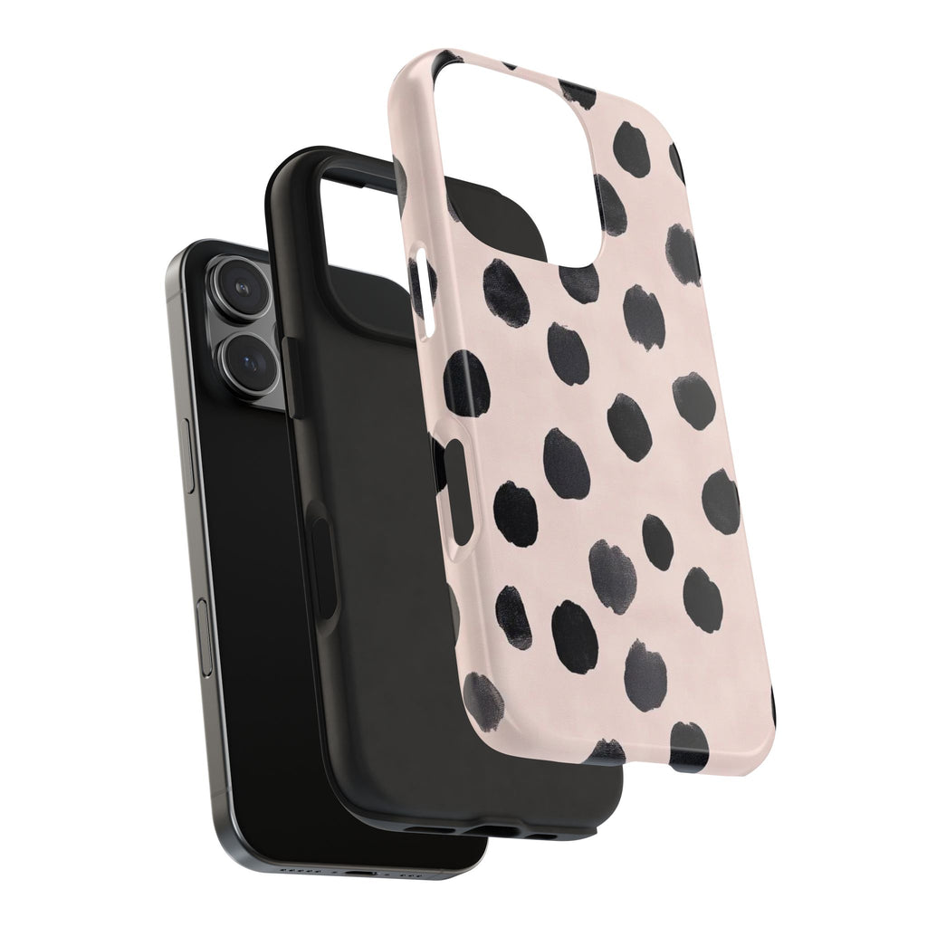 Dalmatian Dot Tough Phone Case — Pink Blush Protective Cover