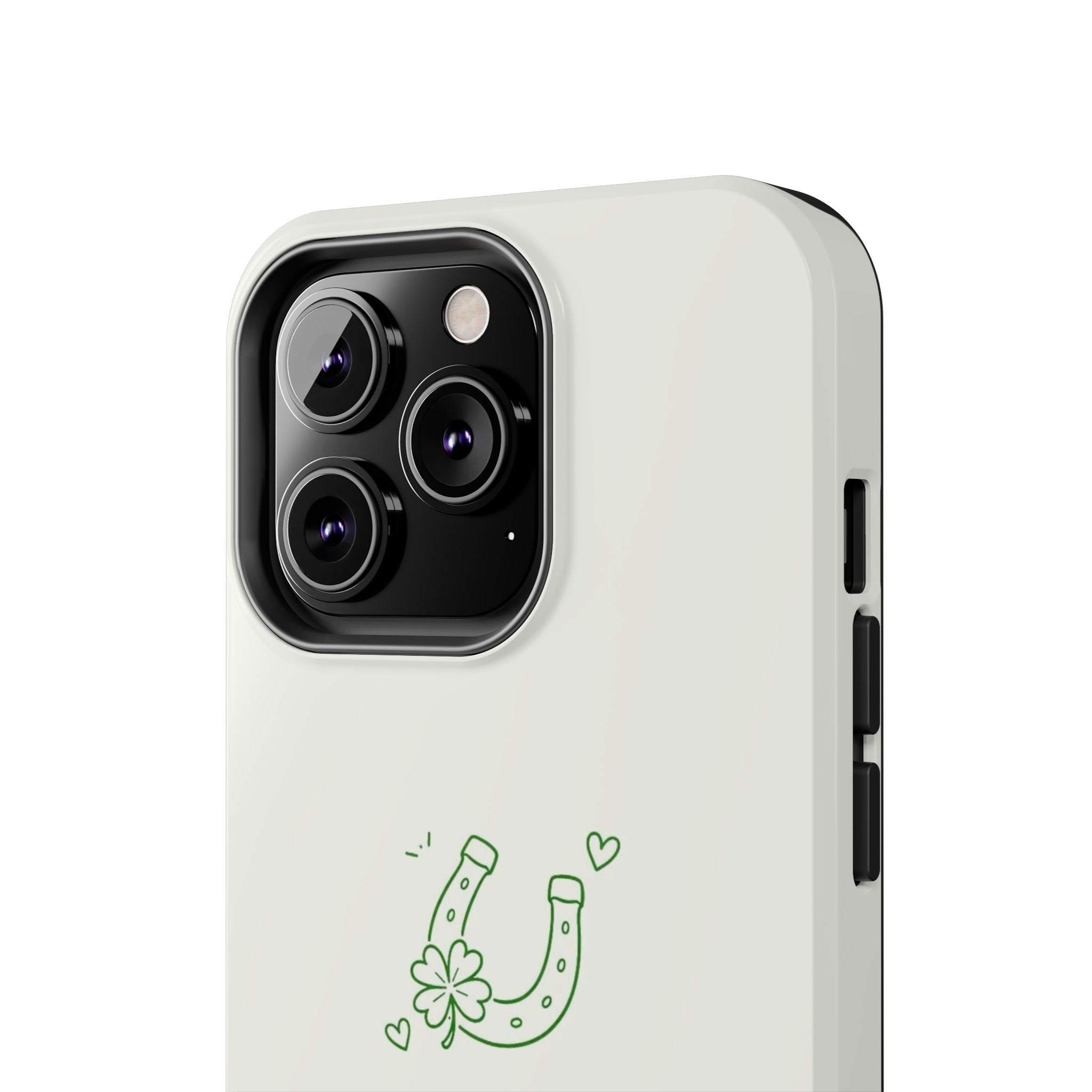 Lucky Clover Horseshoe Tough Phone Case — Minimal St. Patrick’s Day Protection