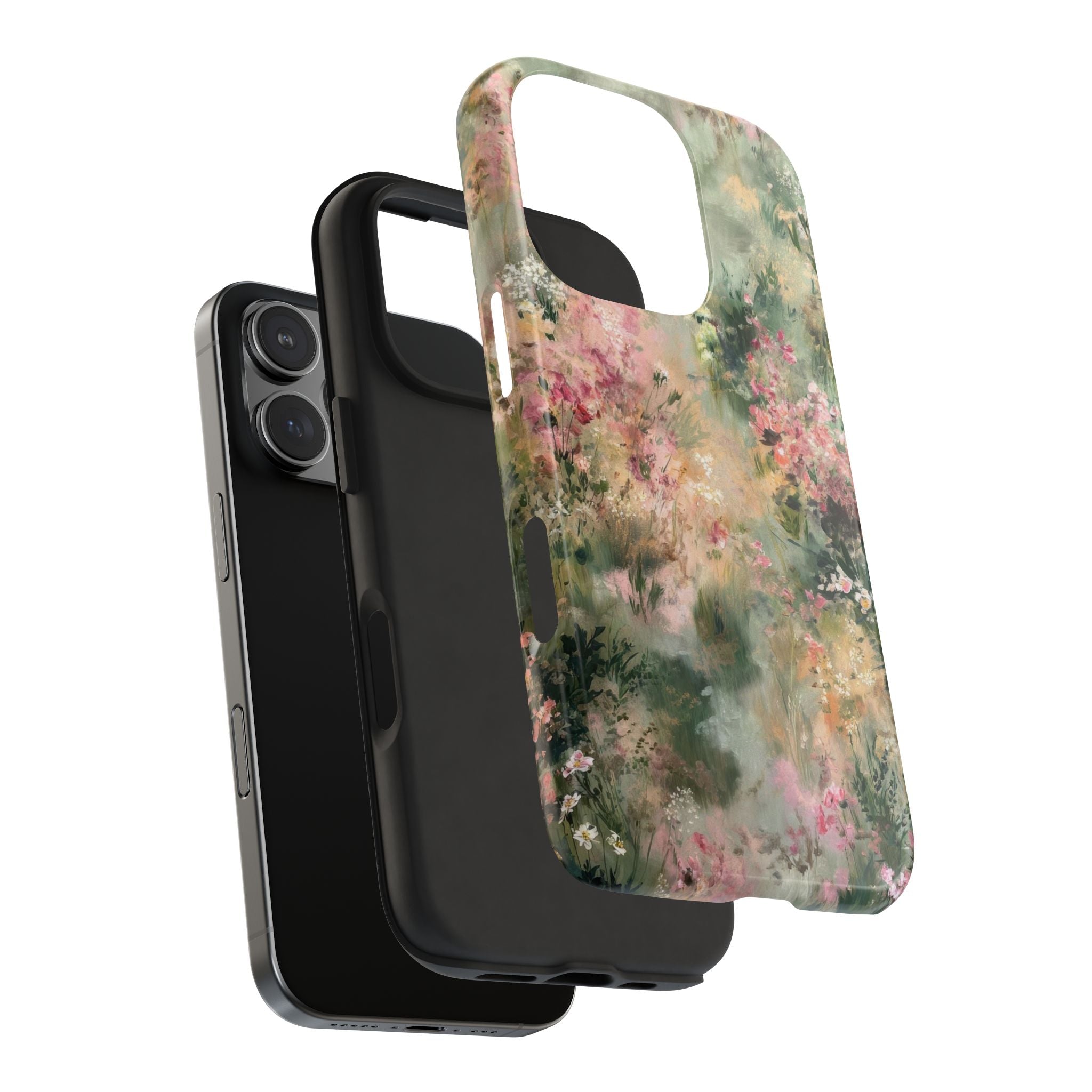 Floral Meadow Tough Phone Case — Watercolor Wildflower Protective Cover