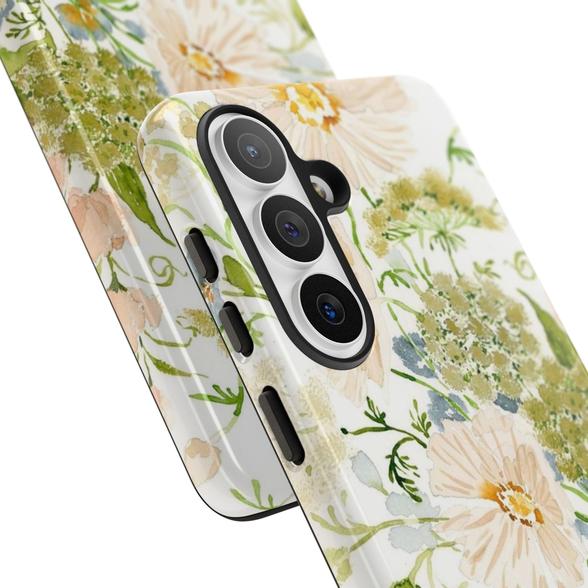 Floral Watercolor Phone Case — Pastel Garden Tough Case