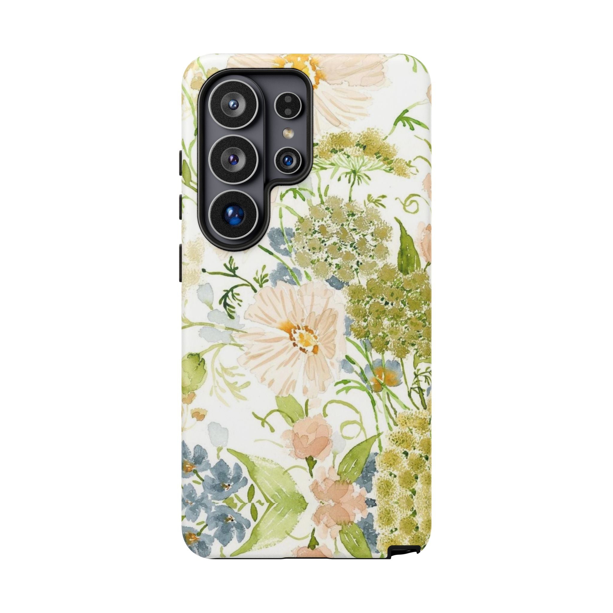 Floral Watercolor Phone Case — Pastel Garden Tough Case