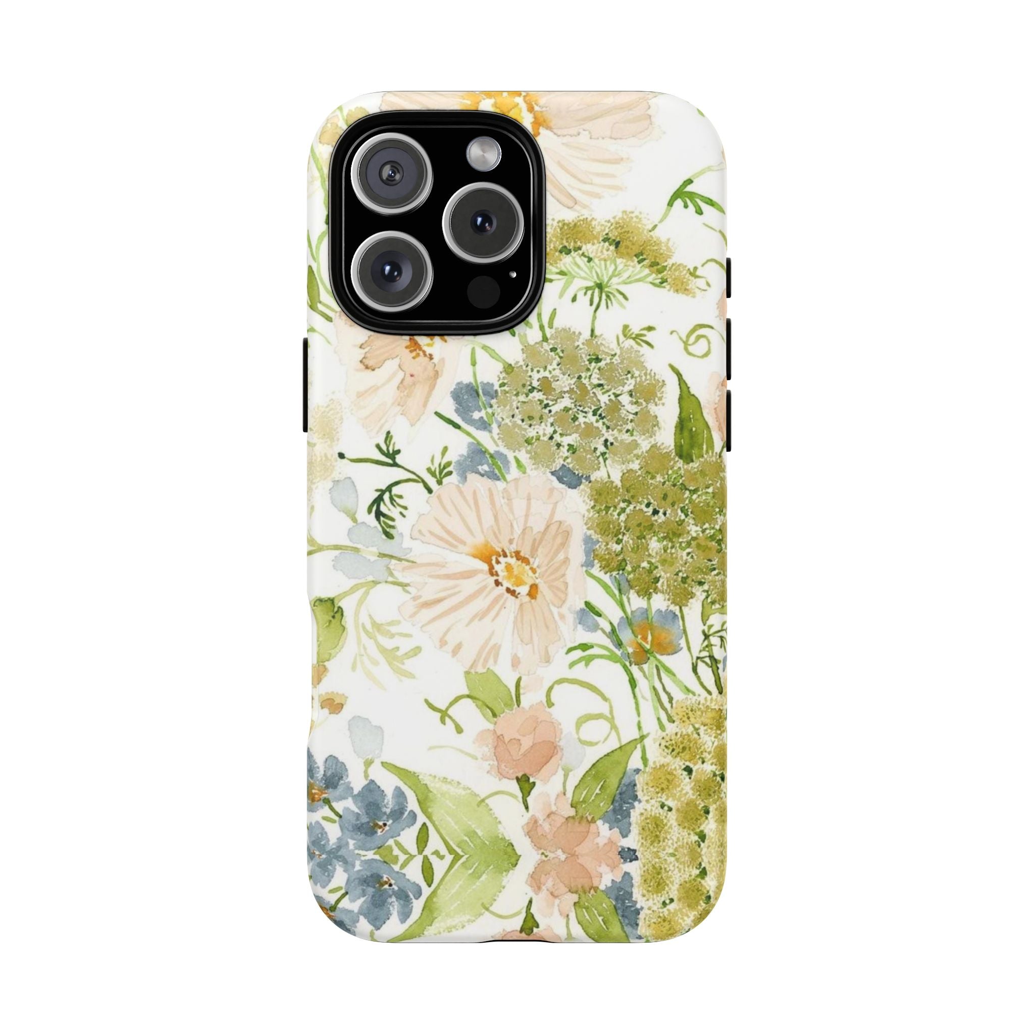 Floral Watercolor Phone Case — Pastel Garden Tough Case