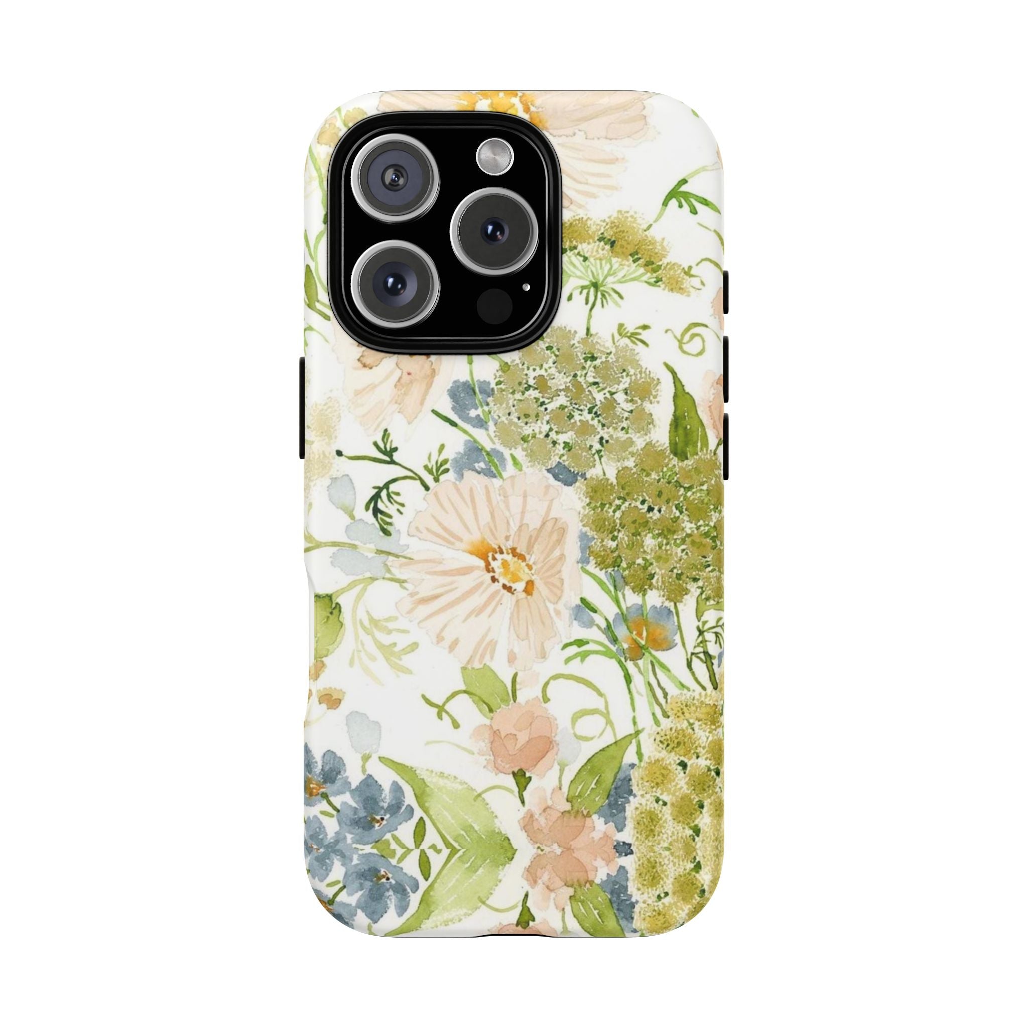 Floral Watercolor Phone Case — Pastel Garden Tough Case
