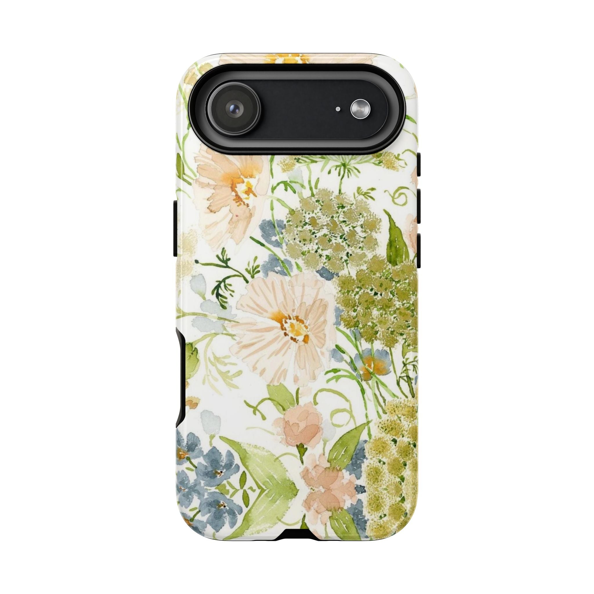 Floral Watercolor Phone Case — Pastel Garden Tough Case