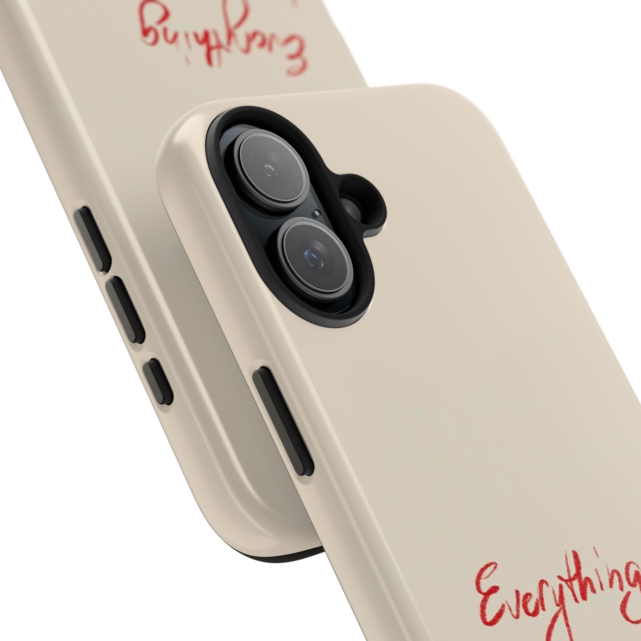Tough Phone Case — "Everything I Want Wants Me Even More" Beige Protective Cover