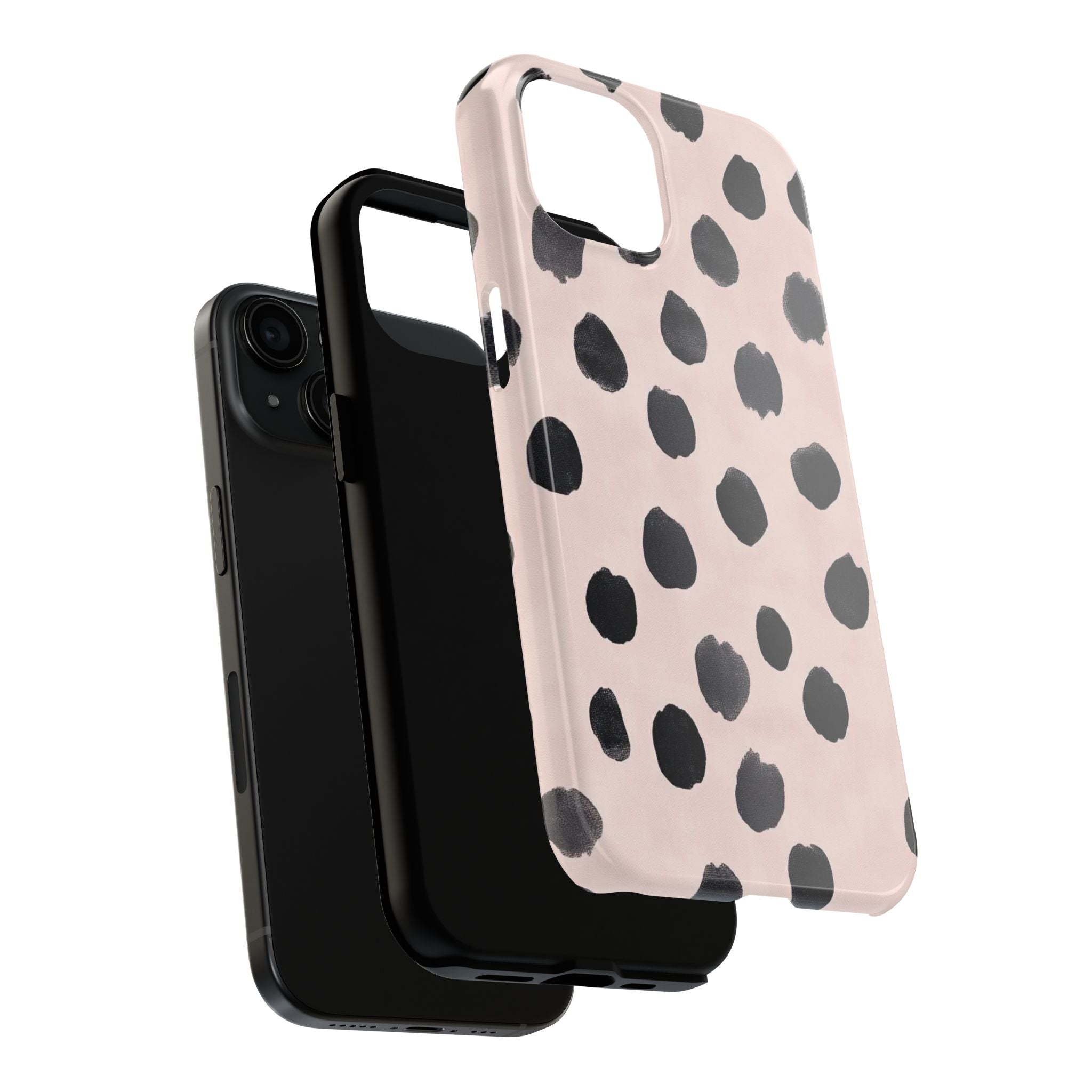 Dalmatian Dot Tough Phone Case — Pink Blush Protective Cover