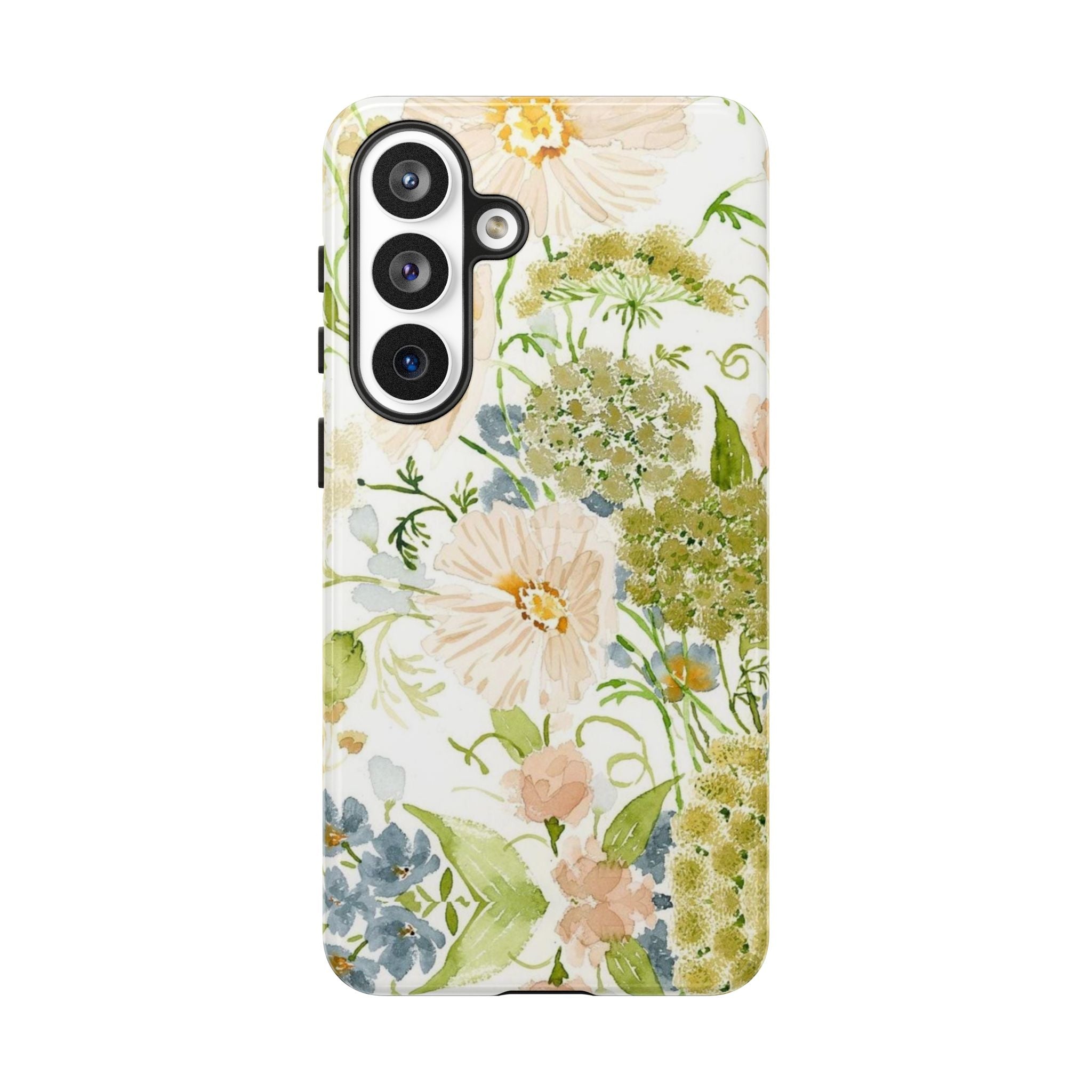 Floral Watercolor Phone Case — Pastel Garden Tough Case