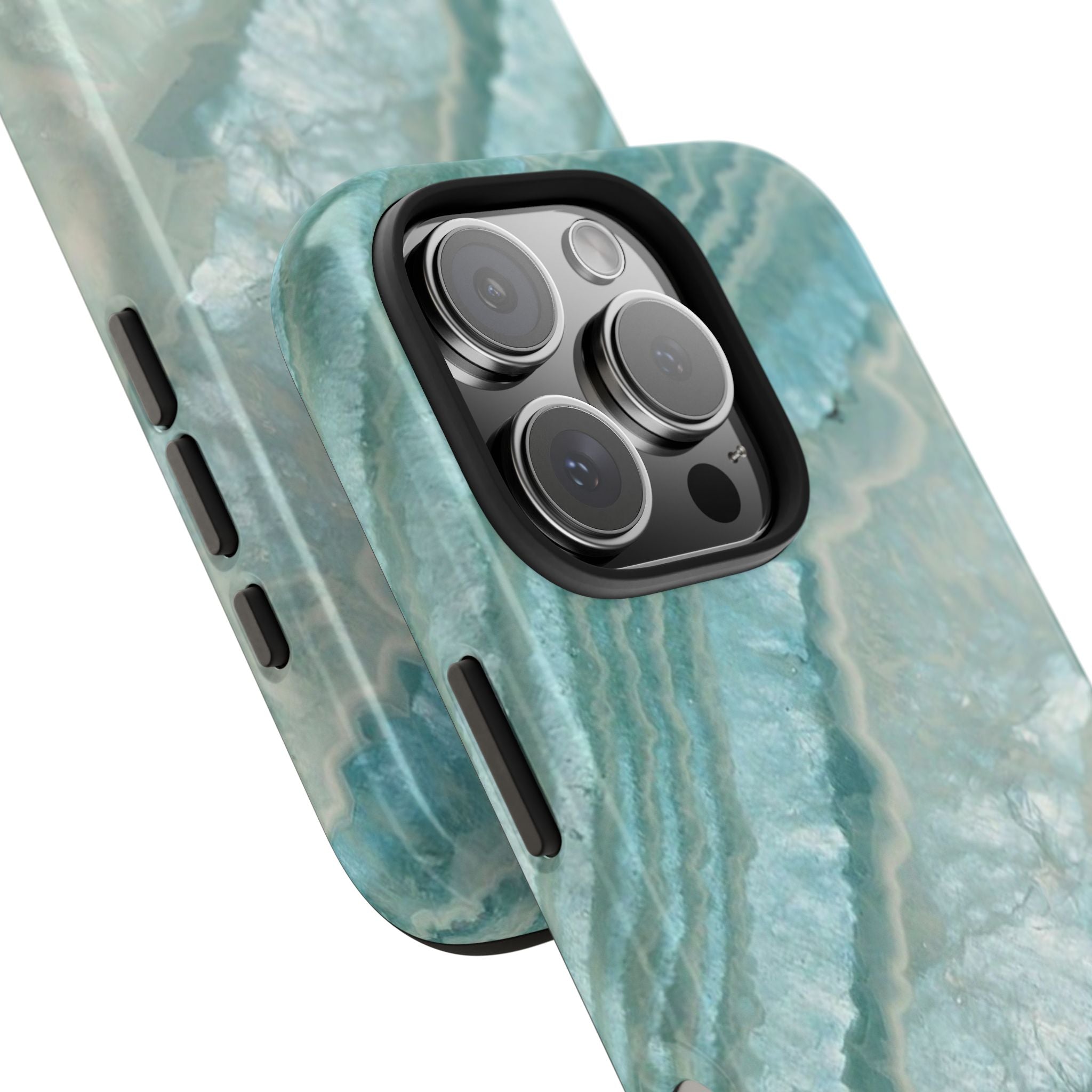 Geode Teal Tough Phone Case — Protective Crystal Agate Design