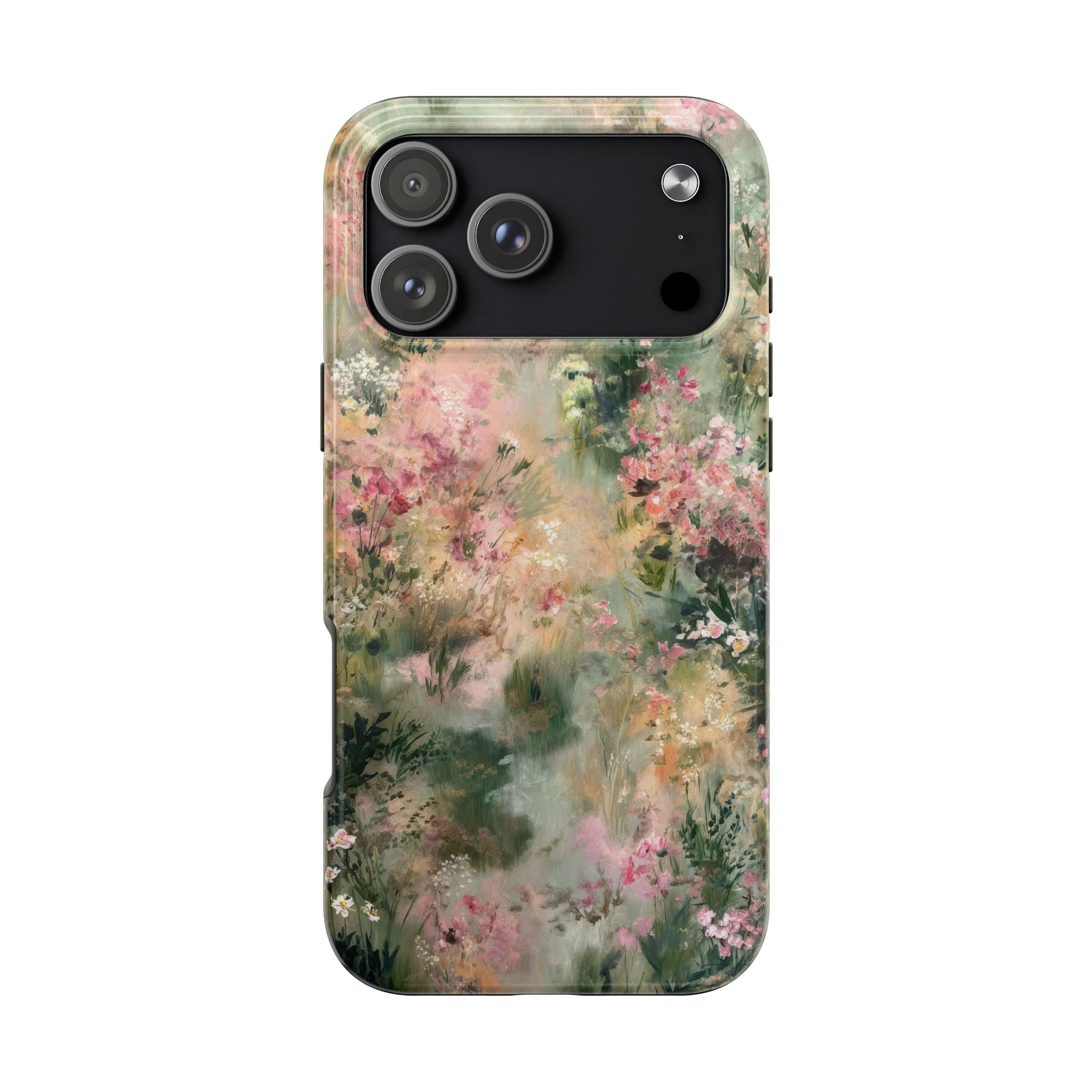Floral Meadow Tough Phone Case — Watercolor Wildflower Protective Cover