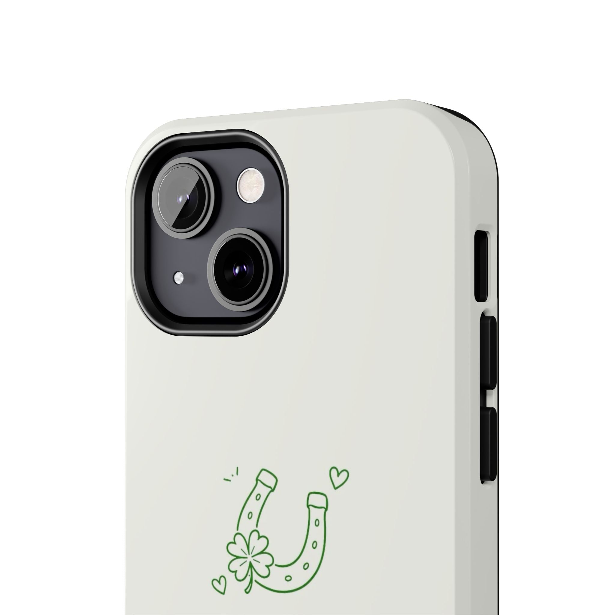 Lucky Clover Horseshoe Tough Phone Case — Minimal St. Patrick’s Day Protection
