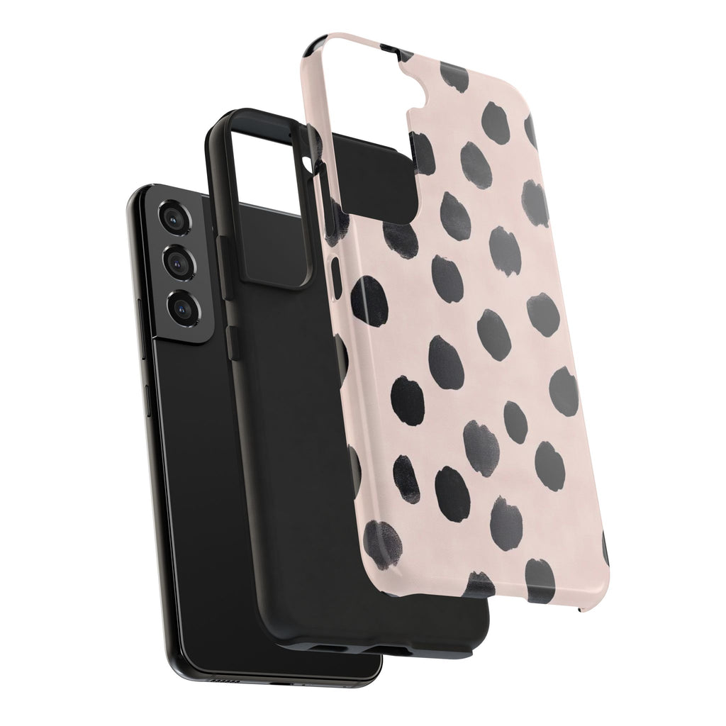 Dalmatian Dot Tough Phone Case — Pink Blush Protective Cover