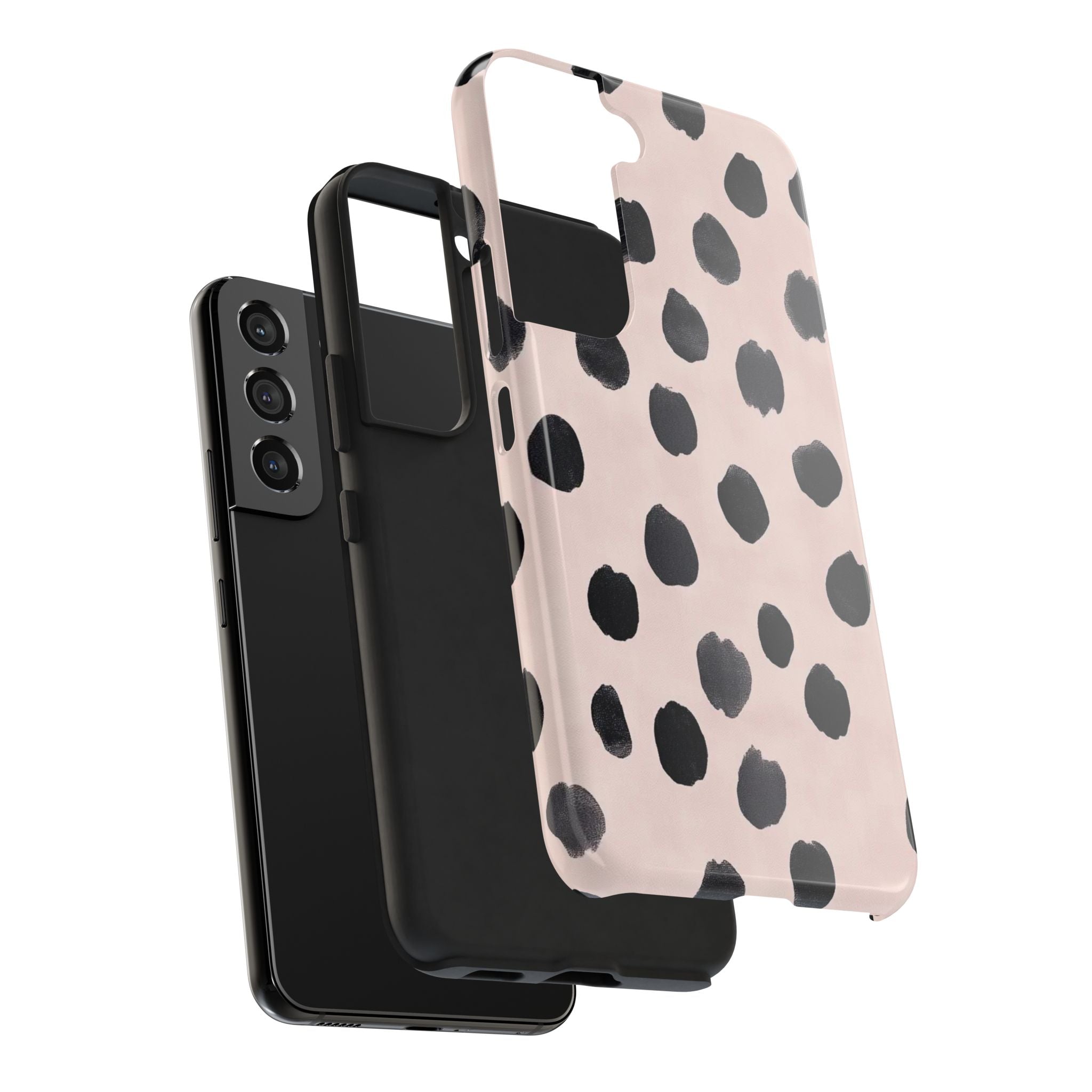 Dalmatian Dot Tough Phone Case — Pink Blush Protective Cover