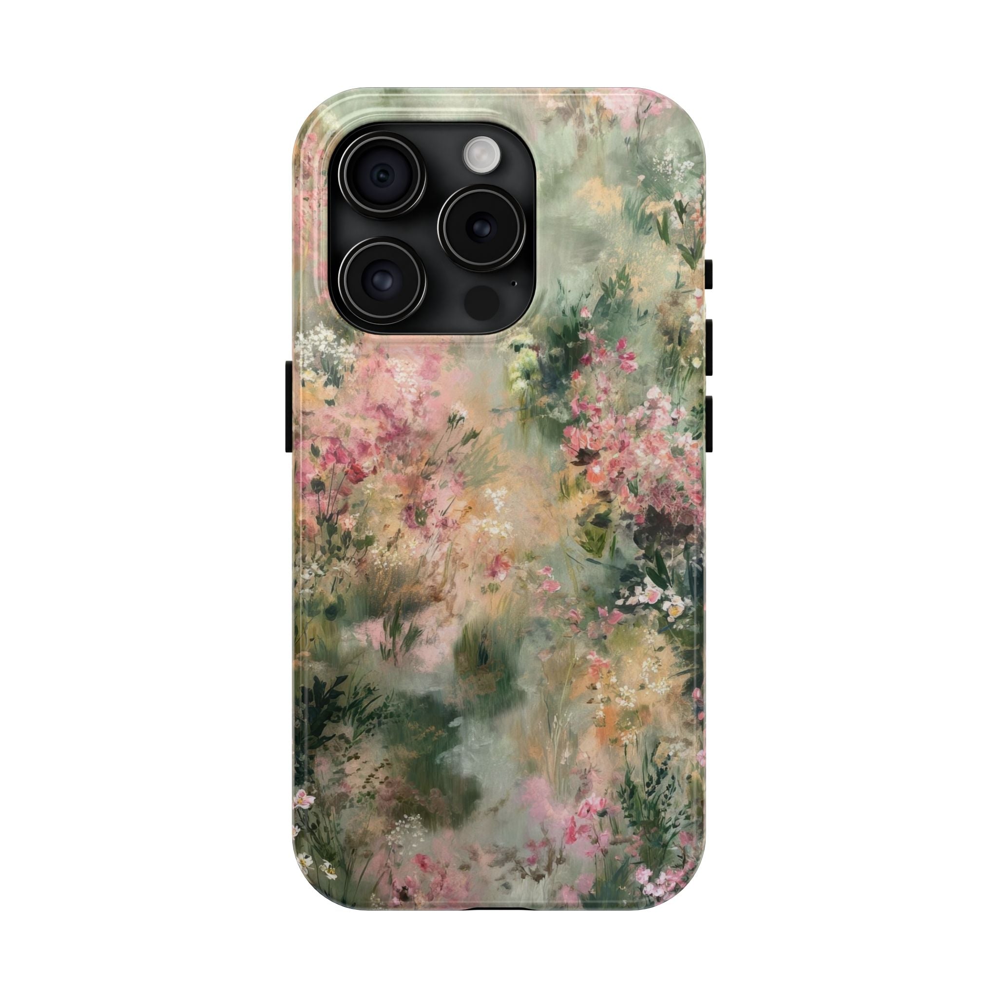 Floral Meadow Tough Phone Case — Watercolor Wildflower Protective Cover