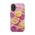 Tough Phone Case — Pink Citrus Lemon Swim Design