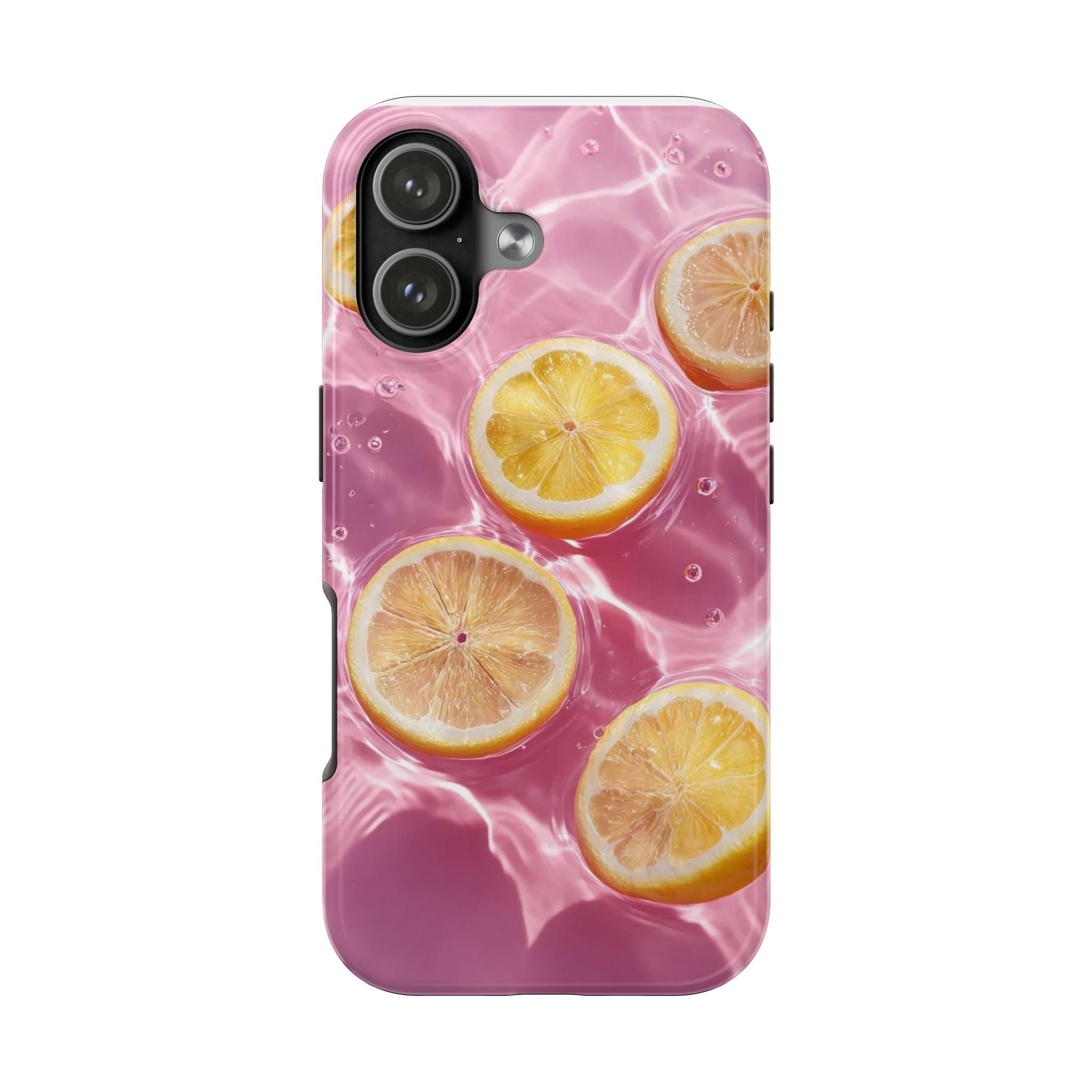 Tough Phone Case — Pink Citrus Lemon Swim Design