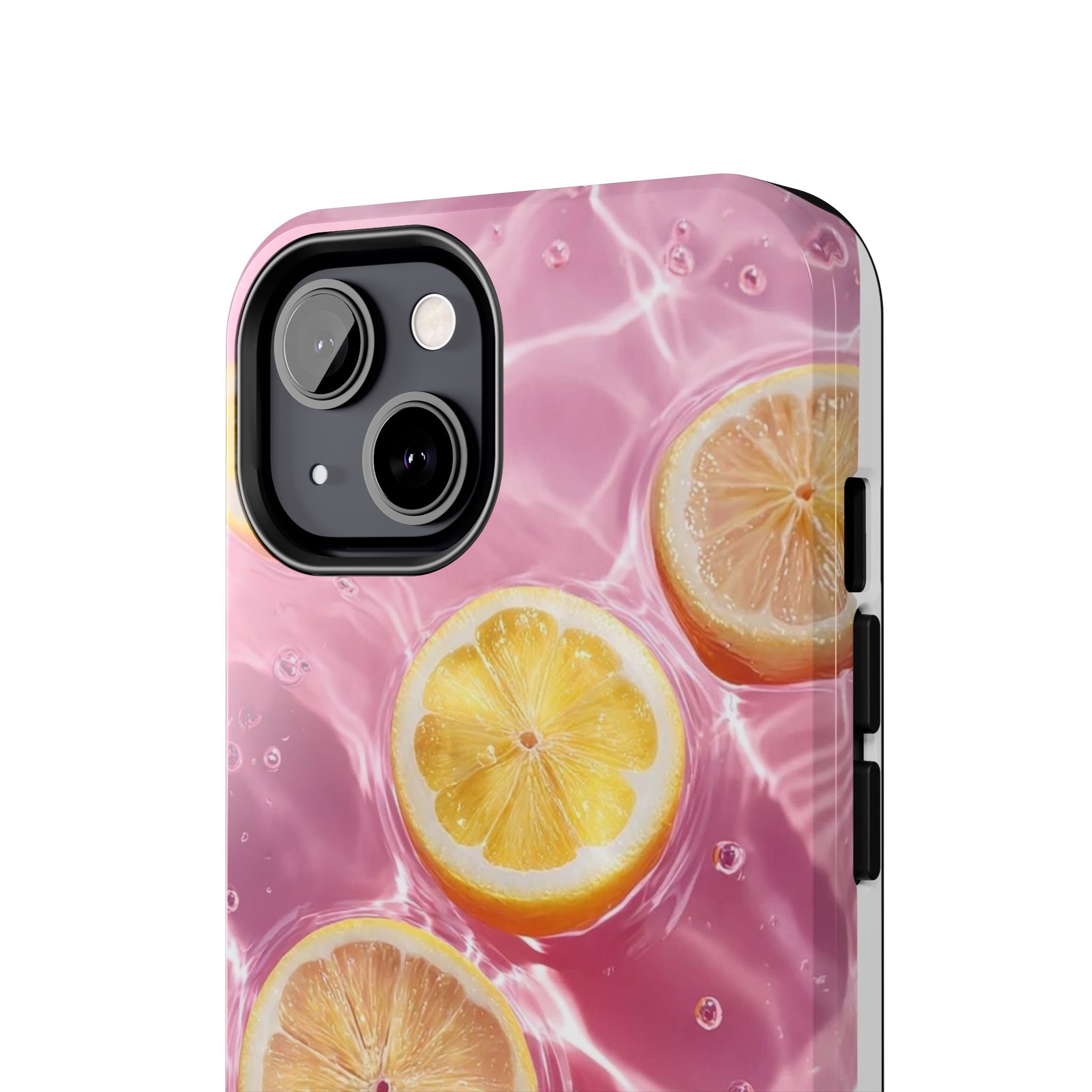 Tough Phone Case — Pink Citrus Lemon Swim Design