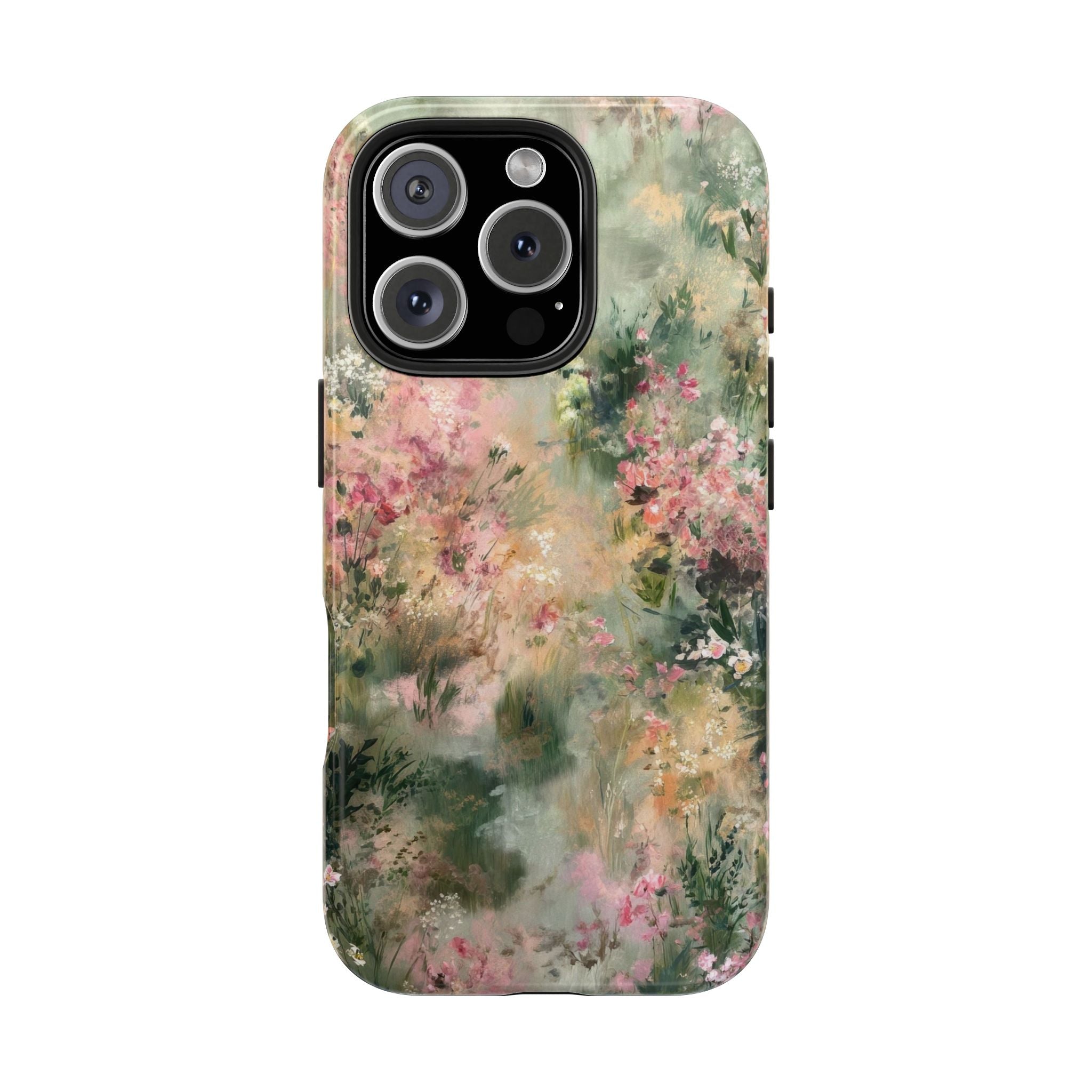 Floral Meadow Tough Phone Case — Watercolor Wildflower Protective Cover
