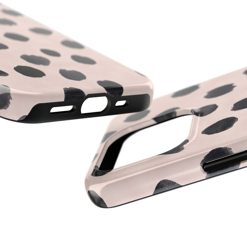Dalmatian Dot Tough Phone Case — Pink Blush Protective Cover