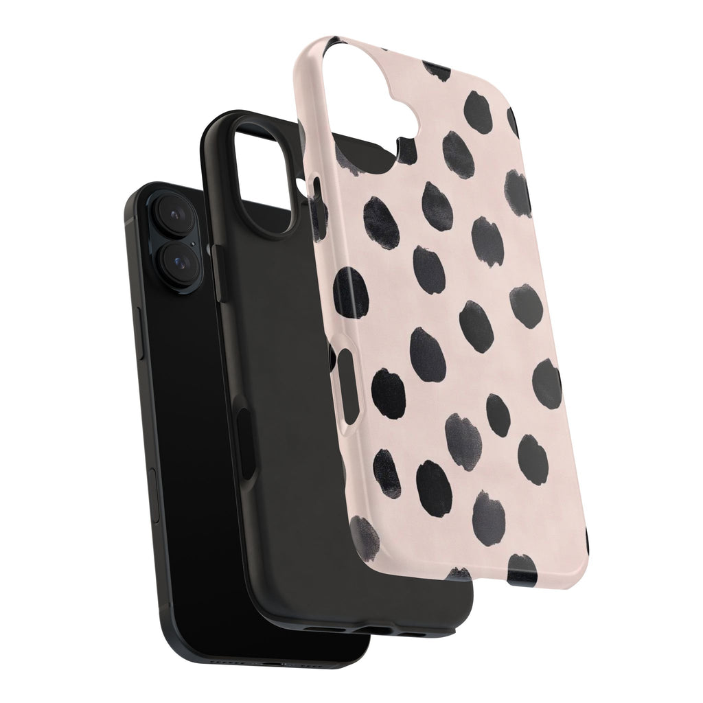 Dalmatian Dot Tough Phone Case — Pink Blush Protective Cover