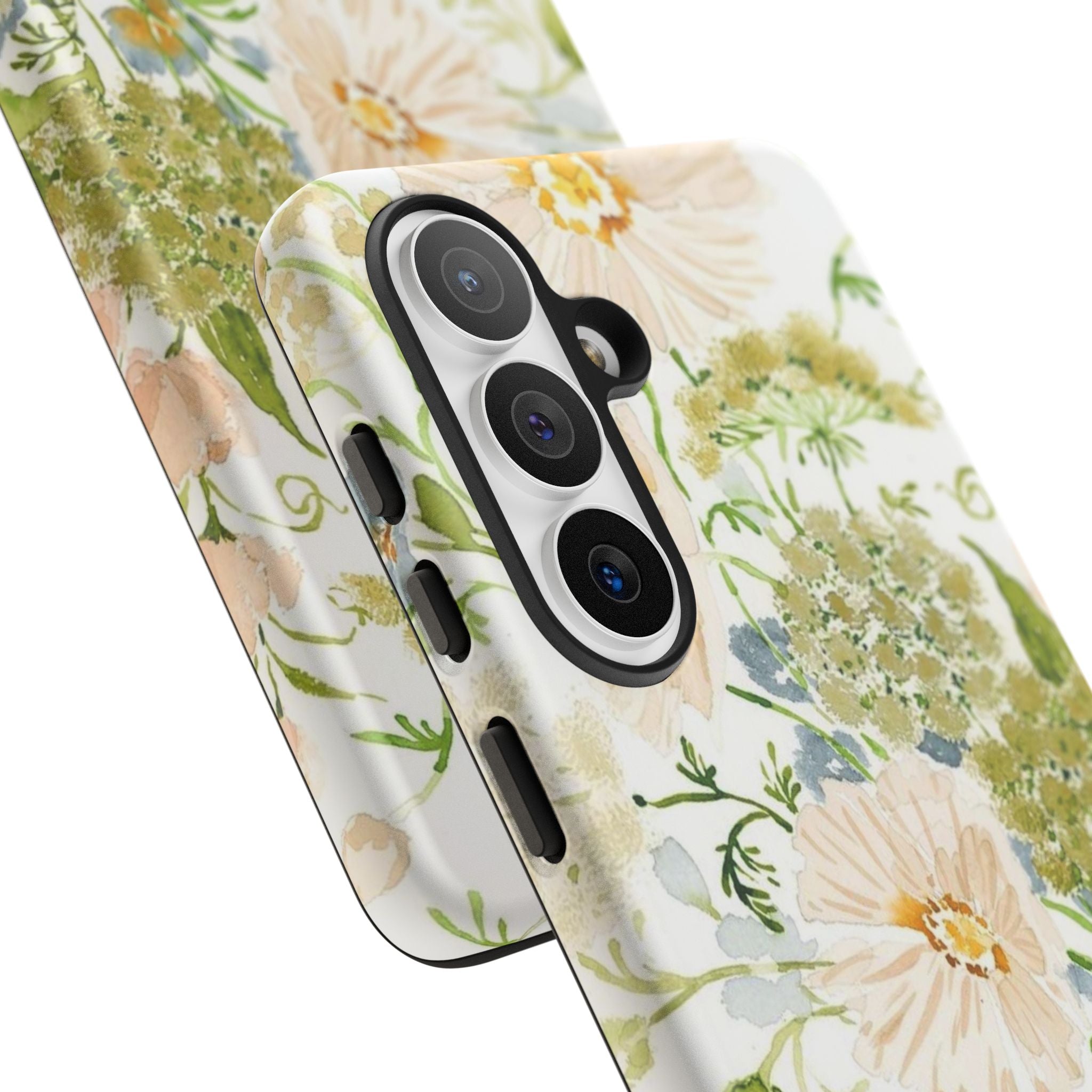 Floral Watercolor Phone Case — Pastel Garden Tough Case