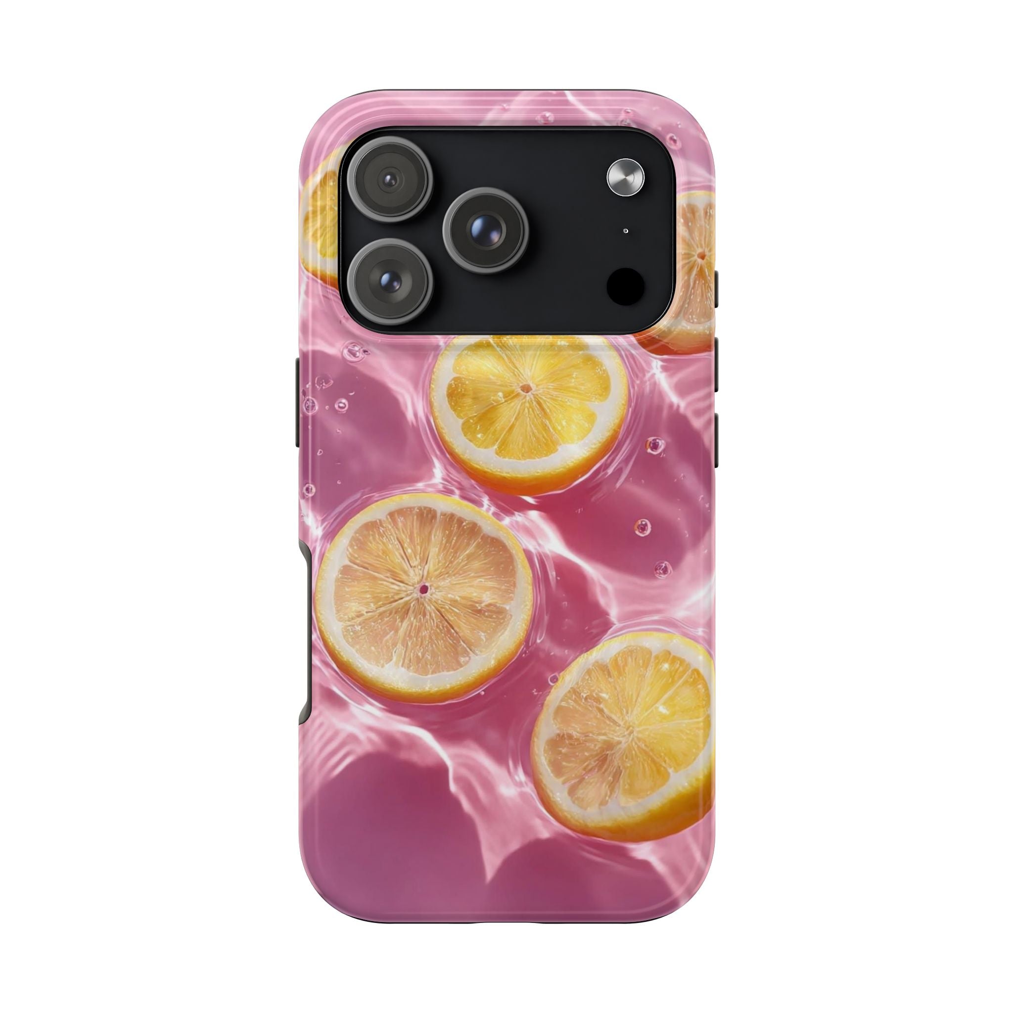 Tough Phone Case — Pink Citrus Lemon Swim Design