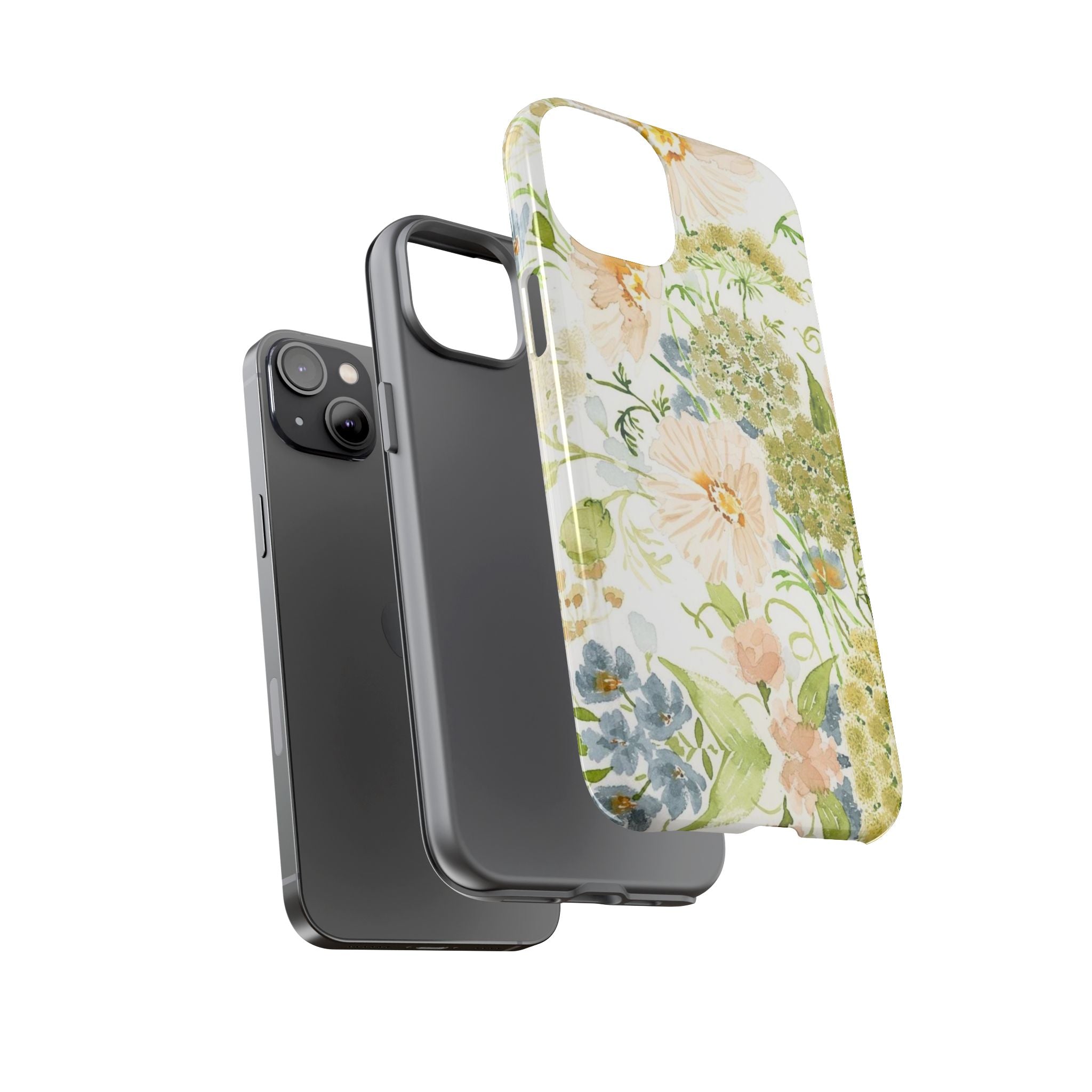 Floral Watercolor Phone Case — Pastel Garden Tough Case