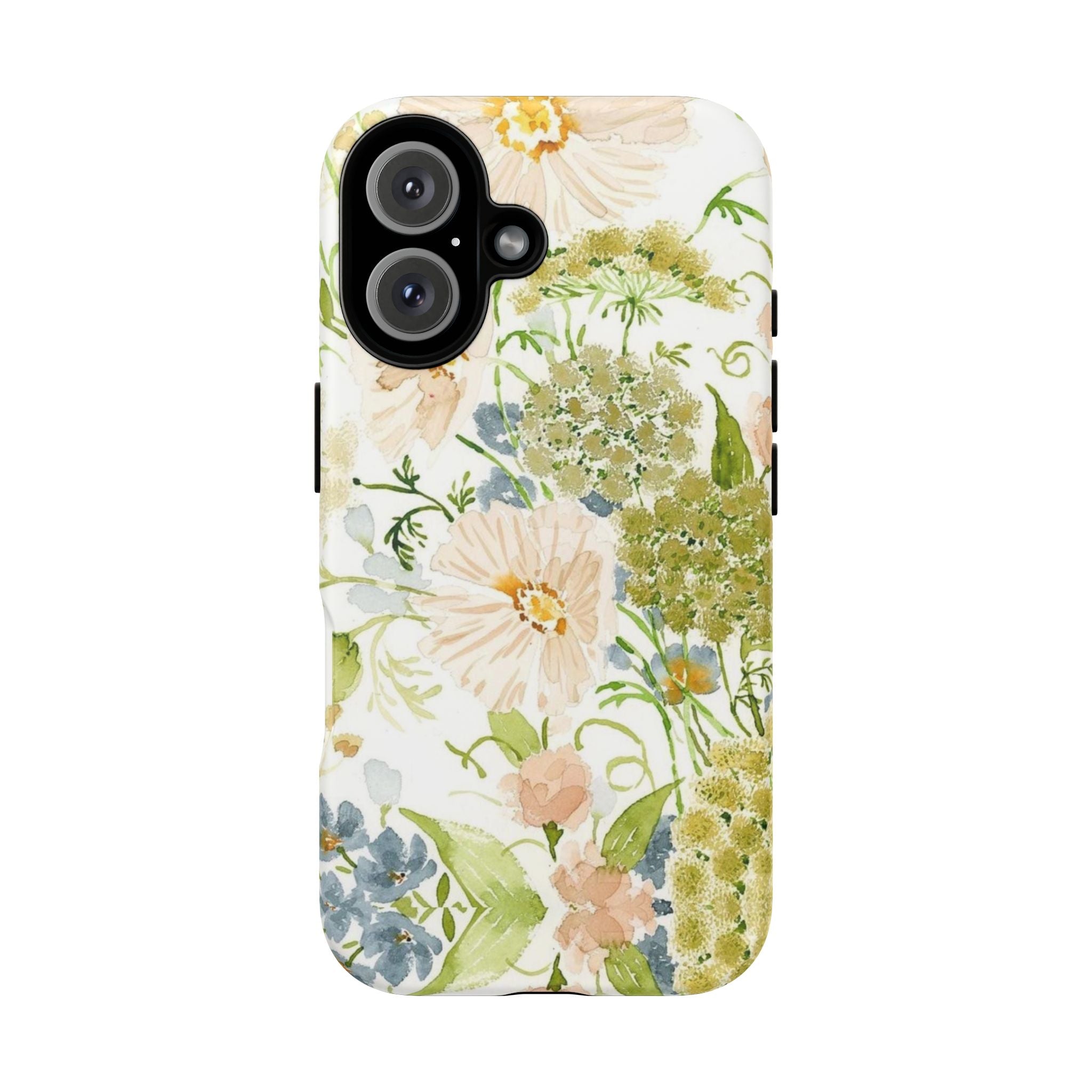 Floral Watercolor Phone Case — Pastel Garden Tough Case