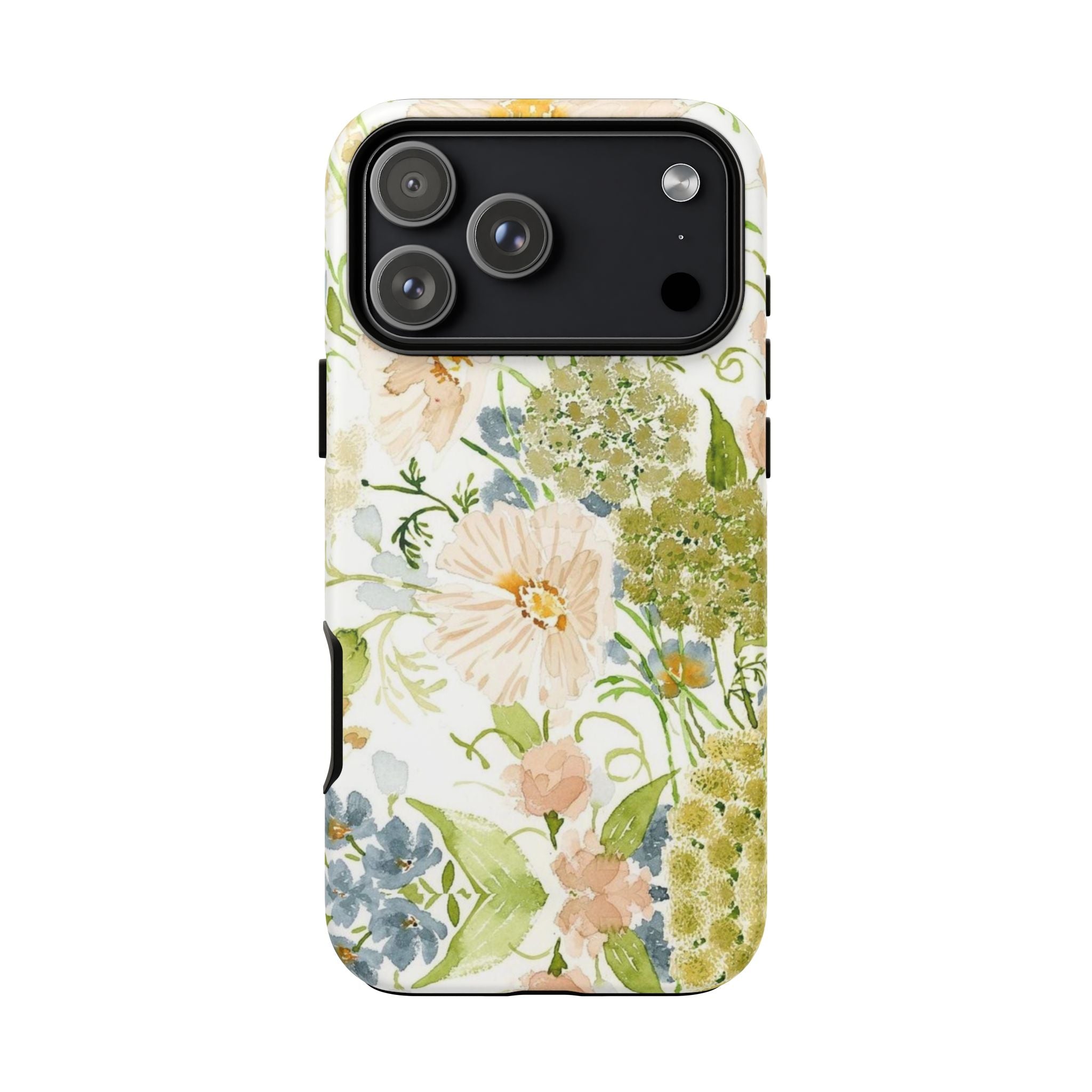 Floral Watercolor Phone Case — Pastel Garden Tough Case
