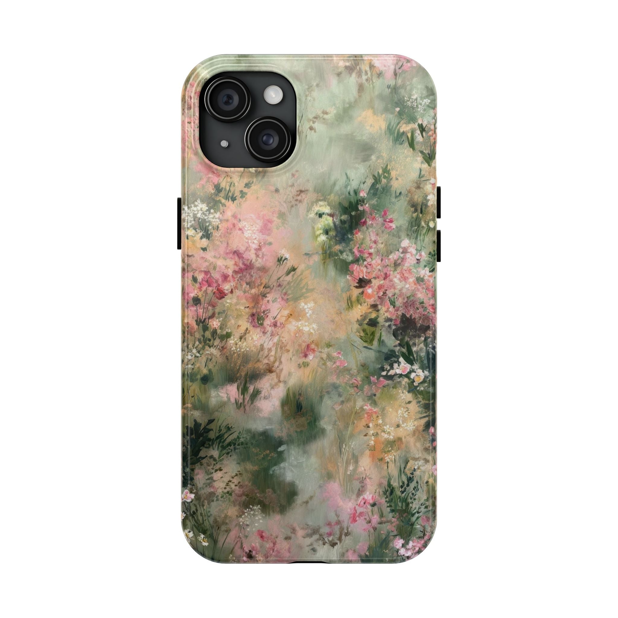 Floral Meadow Tough Phone Case — Watercolor Wildflower Protective Cover