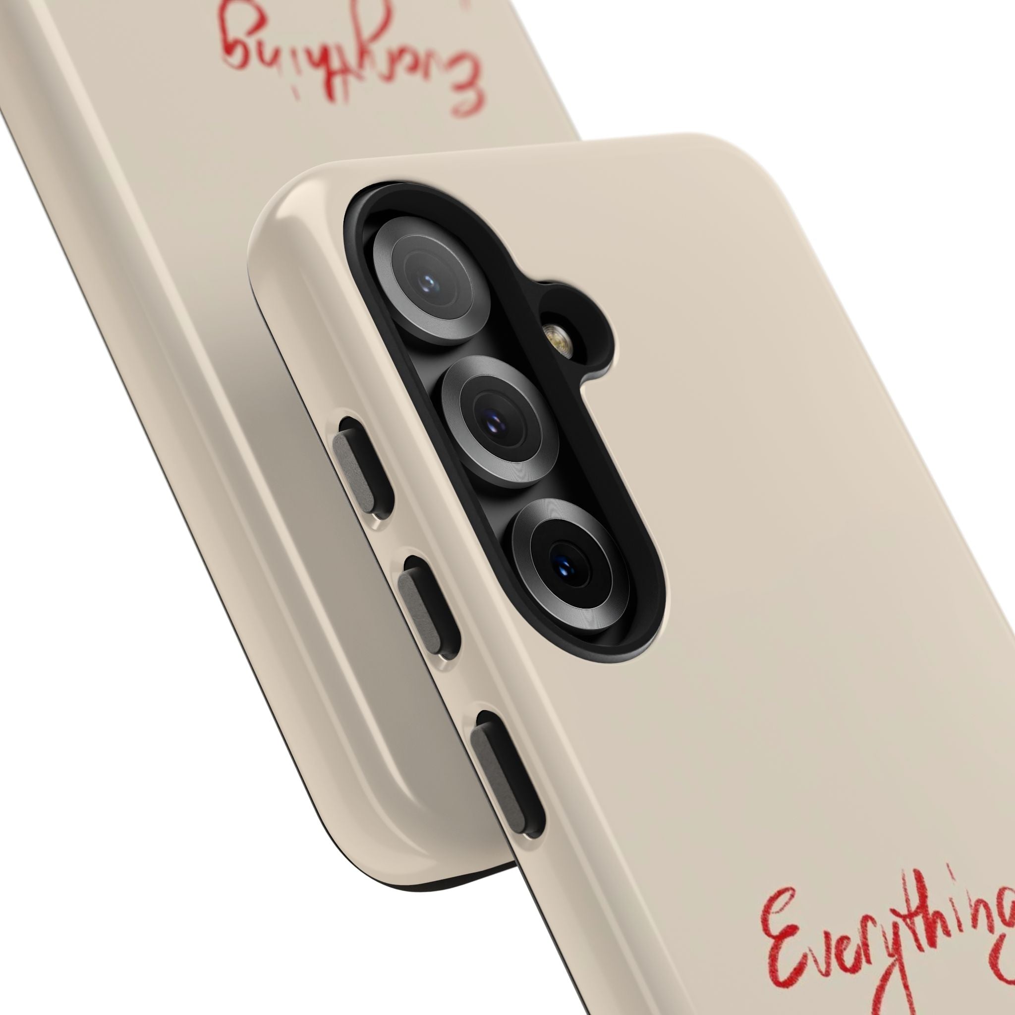 Tough Phone Case — "Everything I Want Wants Me Even More" Beige Protective Cover