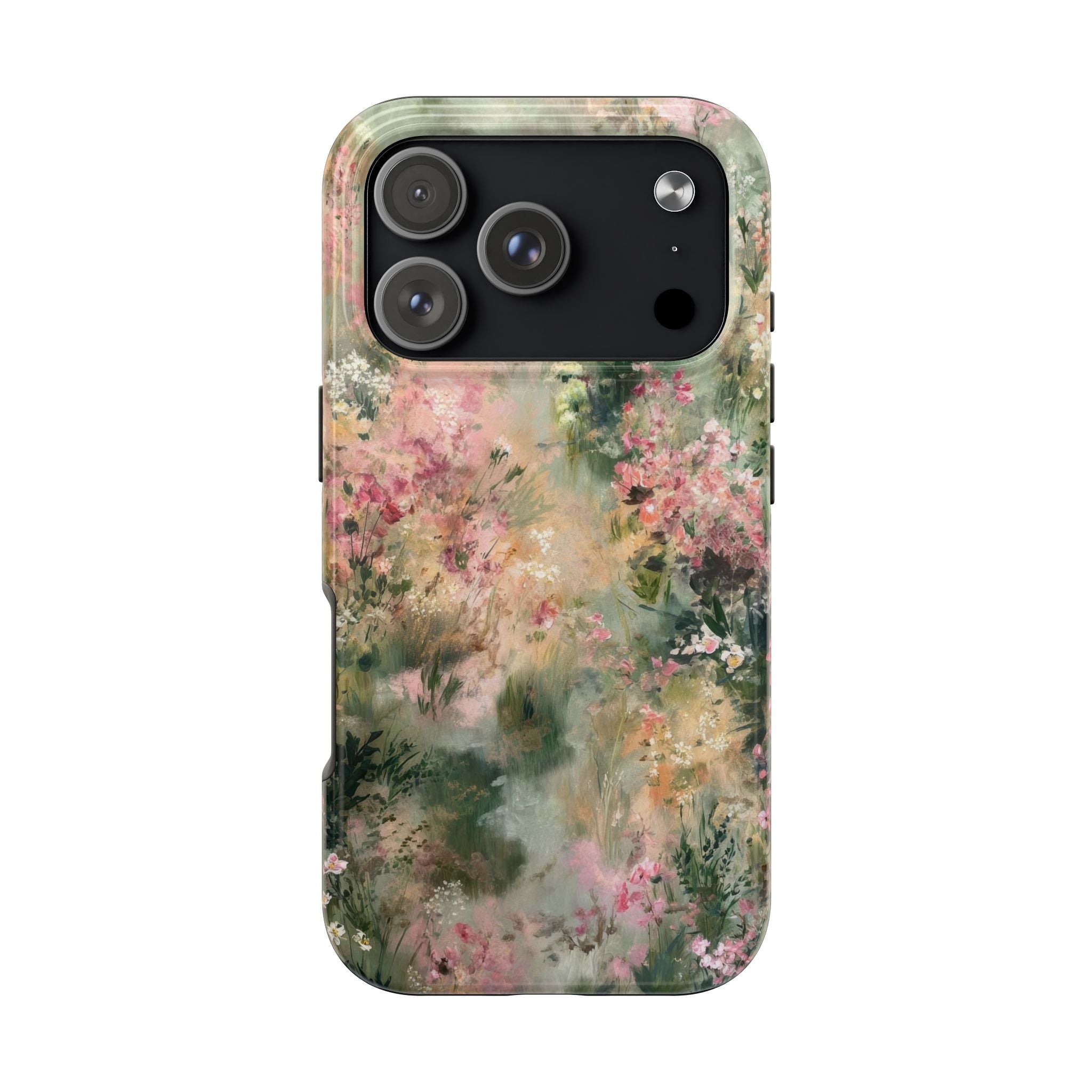 Floral Meadow Tough Phone Case — Watercolor Wildflower Protective Cover