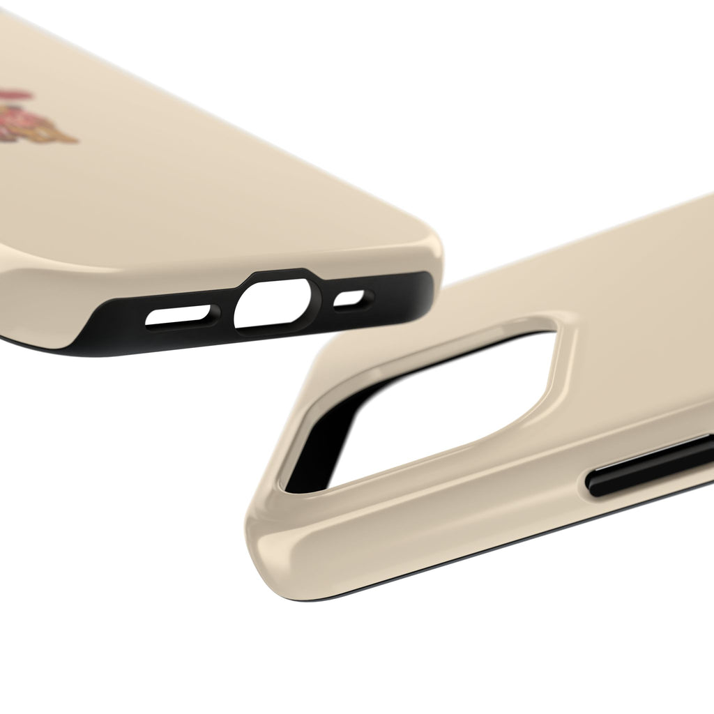 Tough Phone Case — Cute Teddy Bear with Heart Protective Cover