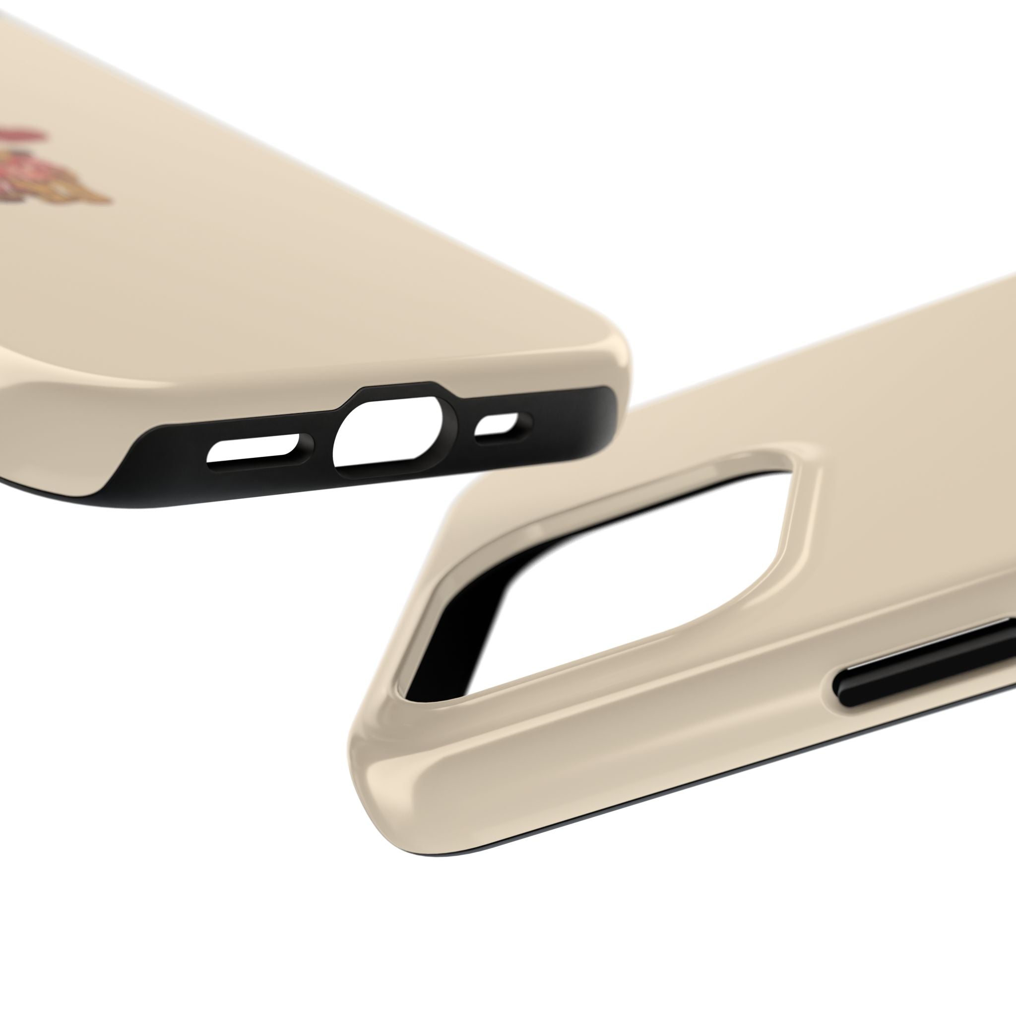 Tough Phone Case — Cute Teddy Bear with Heart Protective Cover