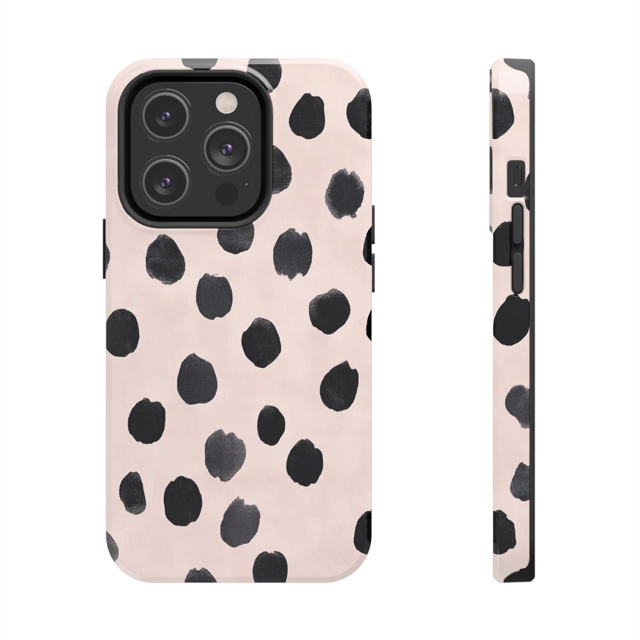 Dalmatian Dot Tough Phone Case — Pink Blush Protective Cover