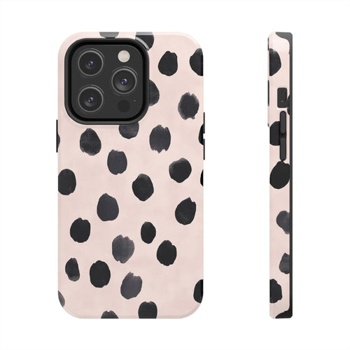 Dalmatian Dot Tough Phone Case — Pink Blush Protective Cover