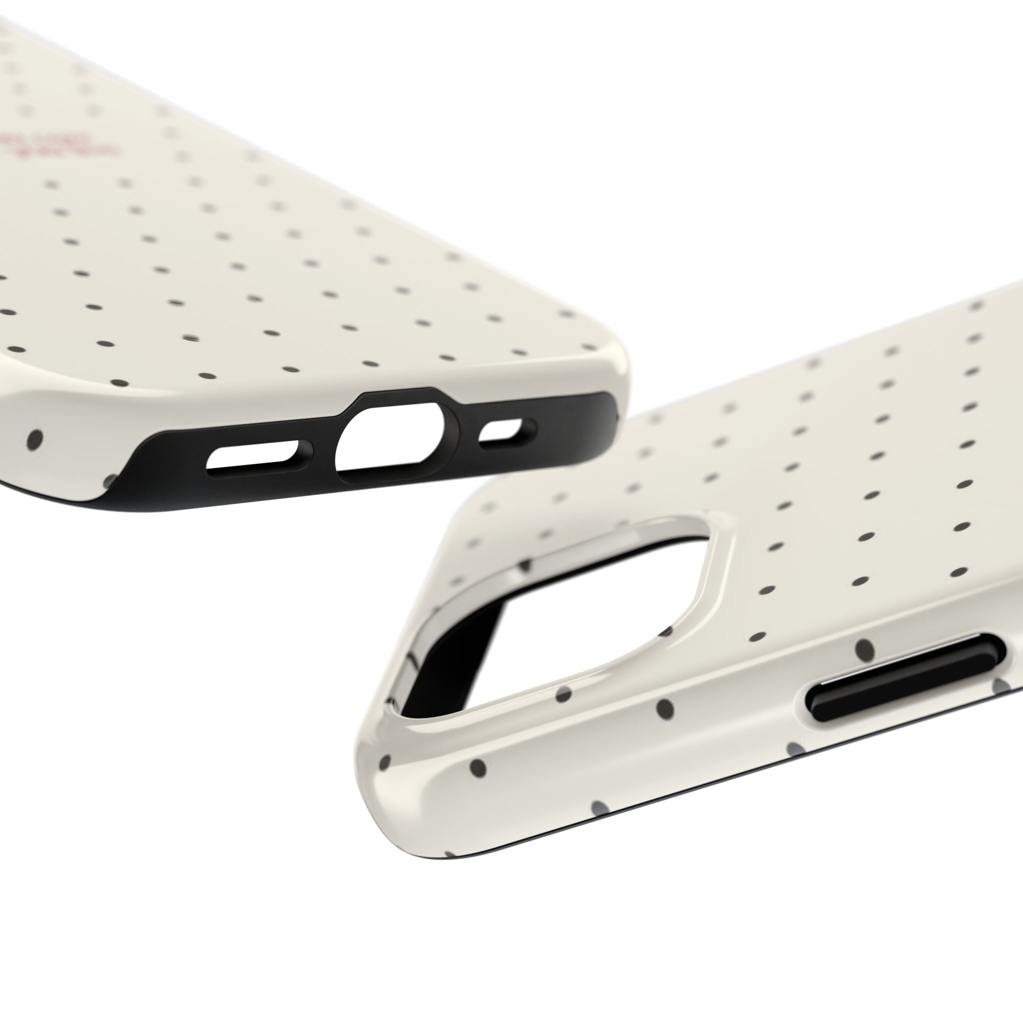 Tough Phone Case — 'the less you care the more you live' Minimal Polka Dot Protective Case