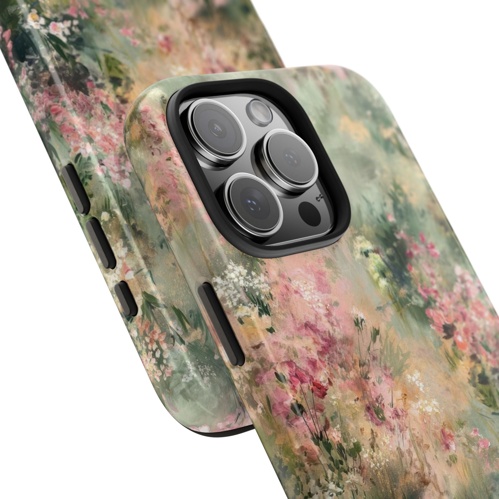 Floral Meadow Tough Phone Case — Watercolor Wildflower Protective Cover