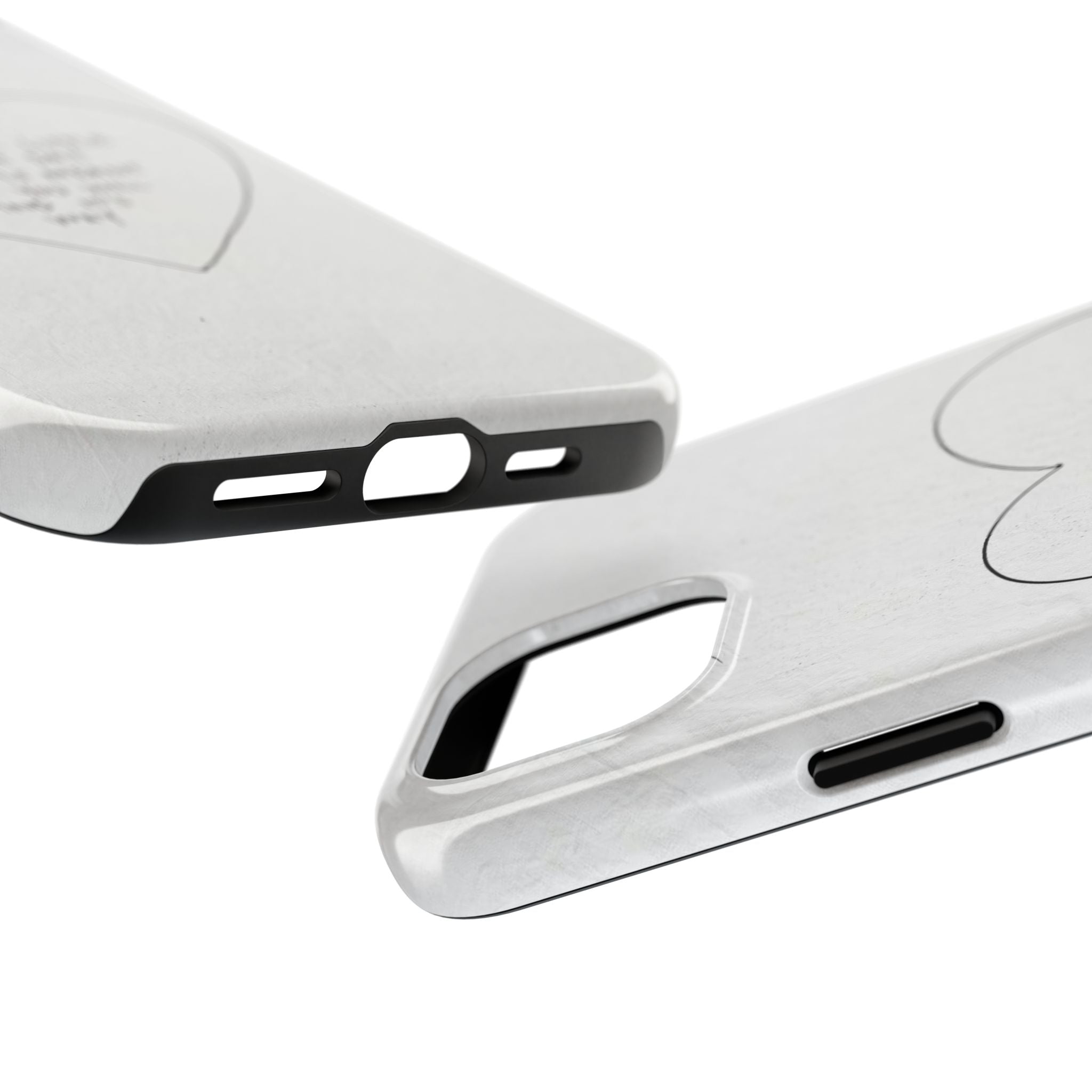 Tough Phone Case — Handwritten Heart Quote “Little by Little Day by Day”