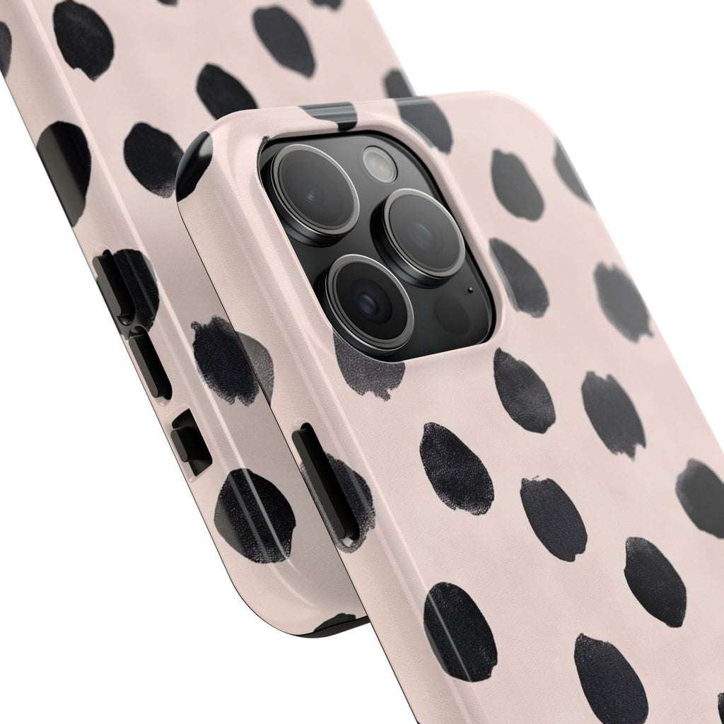 Dalmatian Dot Tough Phone Case — Pink Blush Protective Cover