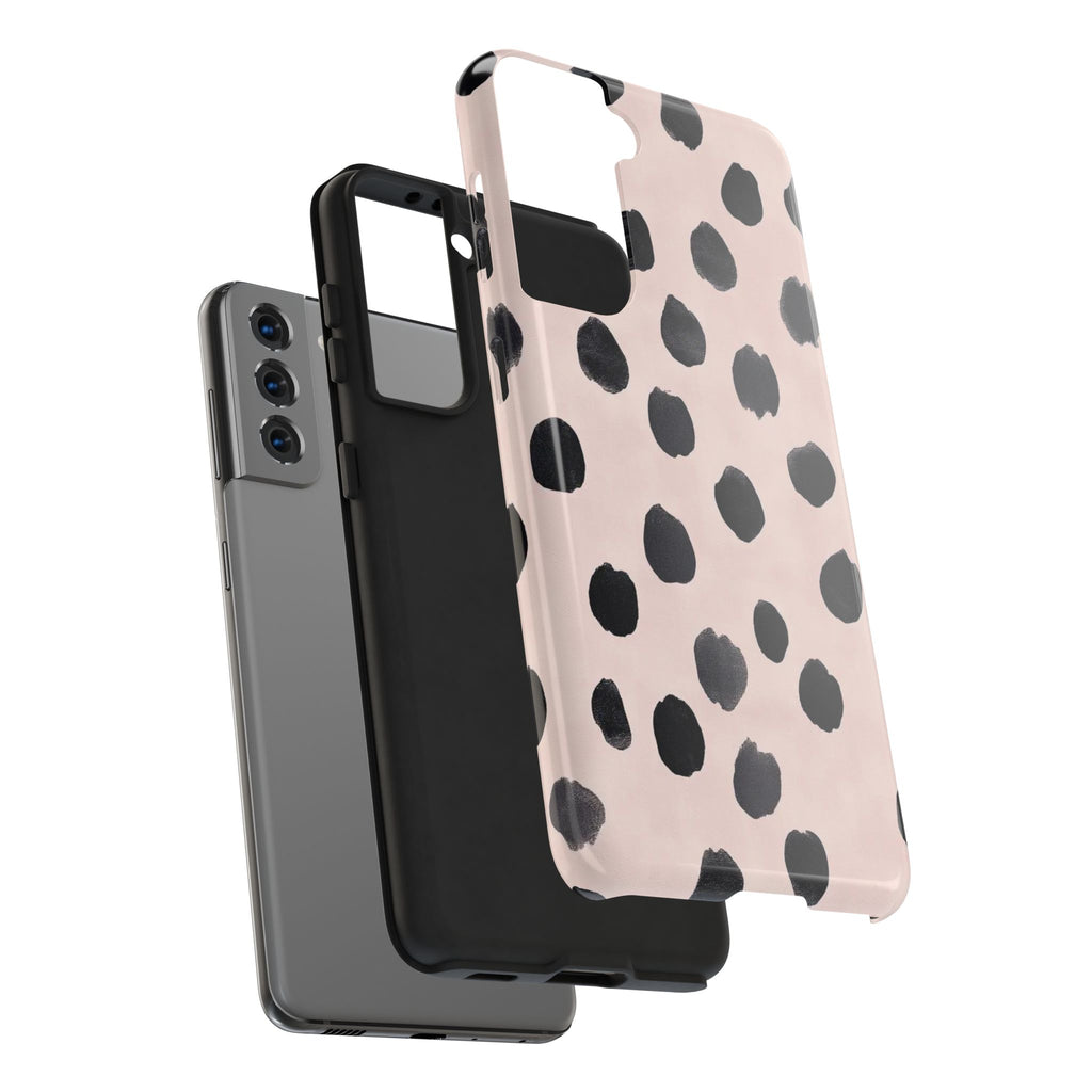 Dalmatian Dot Tough Phone Case — Pink Blush Protective Cover