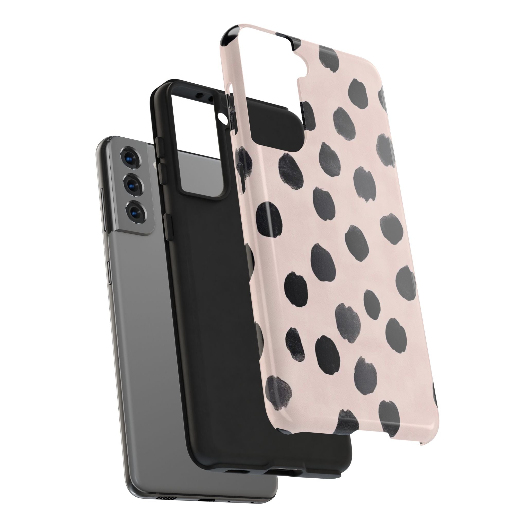 Dalmatian Dot Tough Phone Case — Pink Blush Protective Cover