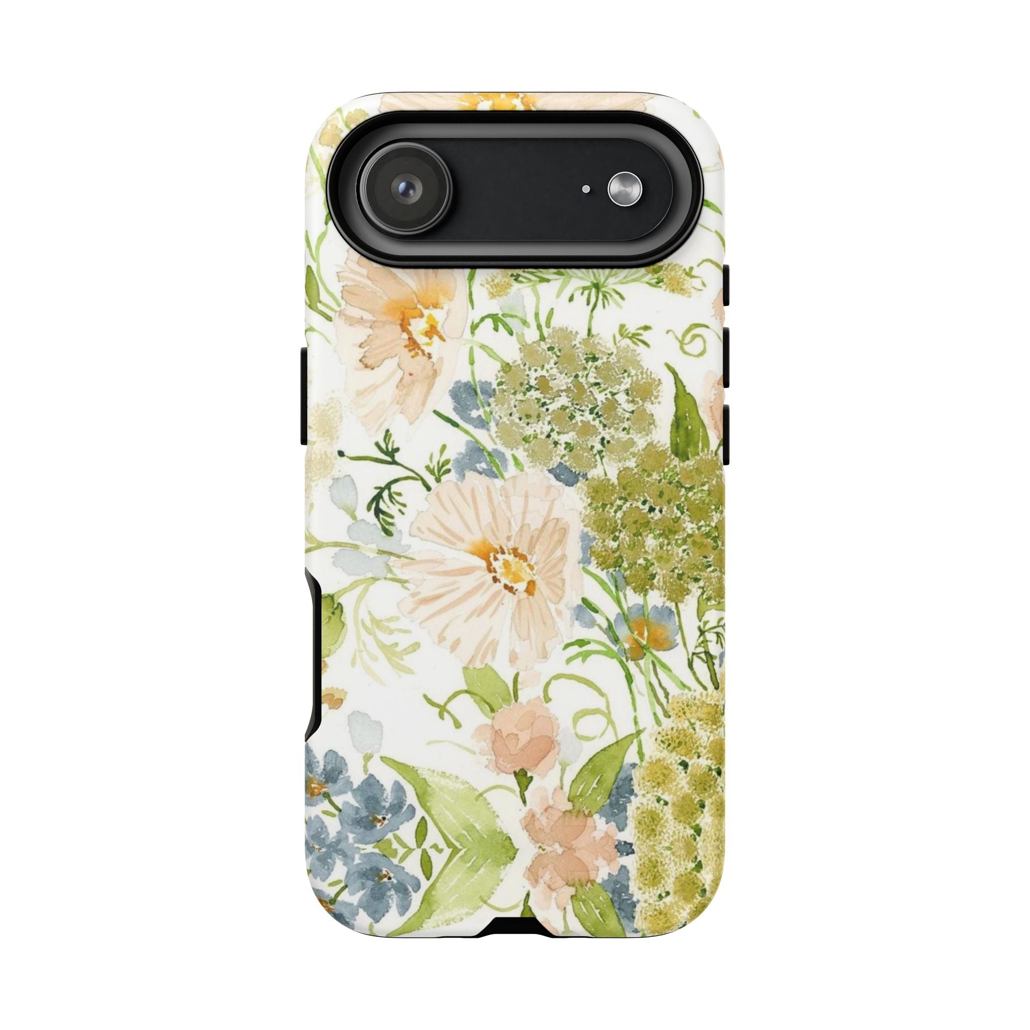 Floral Watercolor Phone Case — Pastel Garden Tough Case