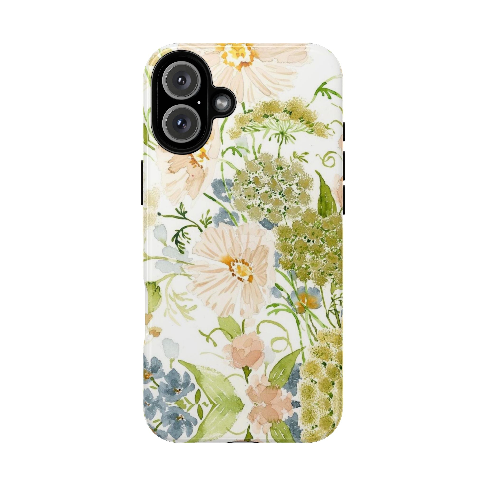 Floral Watercolor Phone Case — Pastel Garden Tough Case