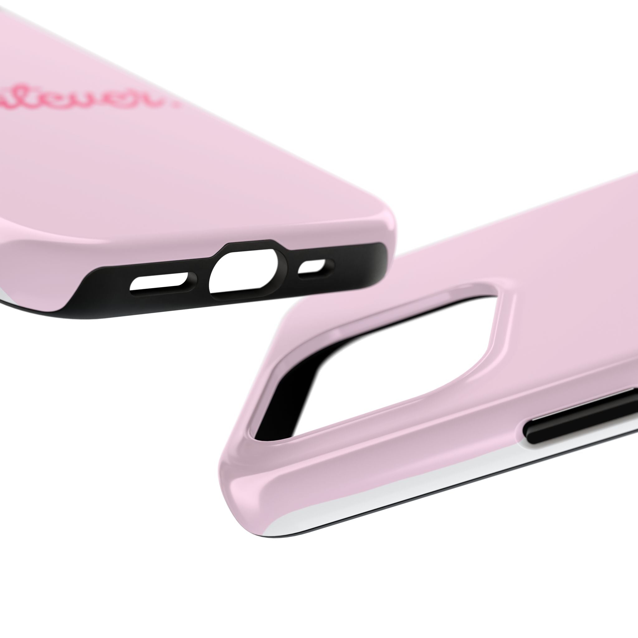 Whatever Pink Tough Phone Case — Protective iPhone Case with Retro Script