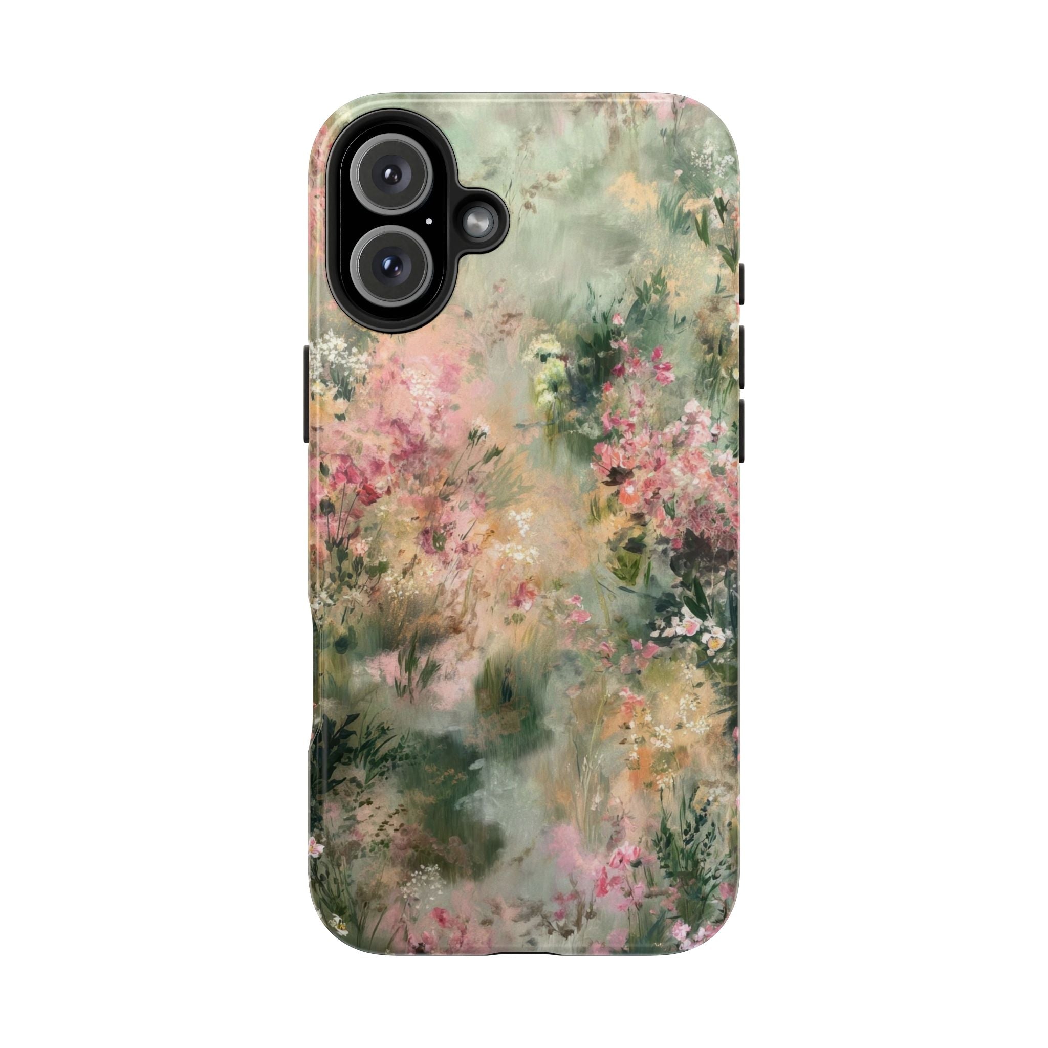 Floral Meadow Tough Phone Case — Watercolor Wildflower Protective Cover