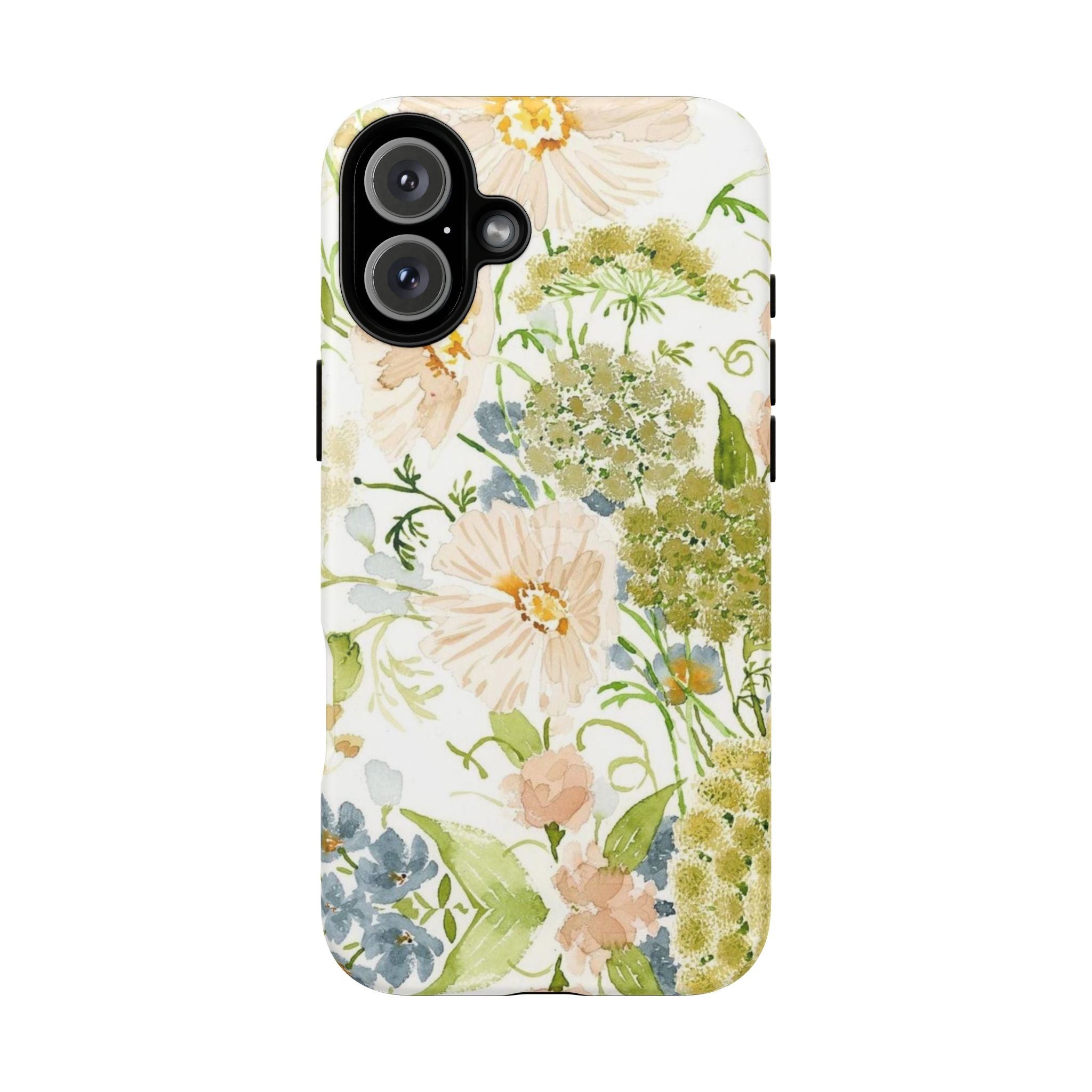 Floral Watercolor Phone Case — Pastel Garden Tough Case