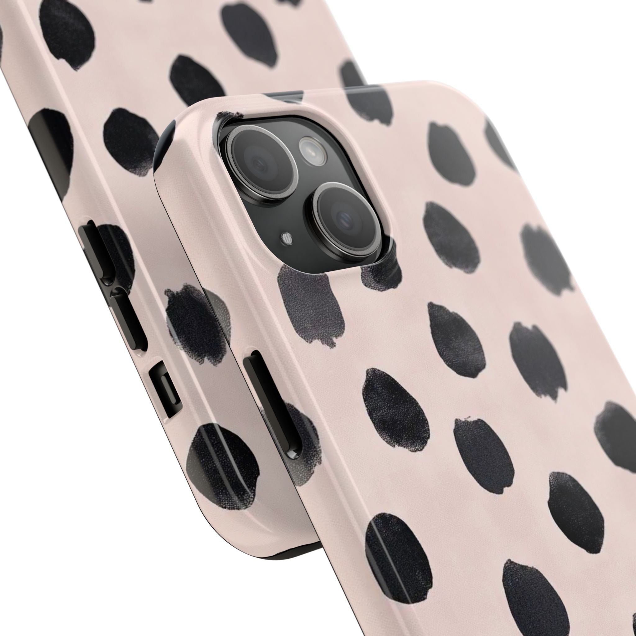 Dalmatian Dot Tough Phone Case — Pink Blush Protective Cover