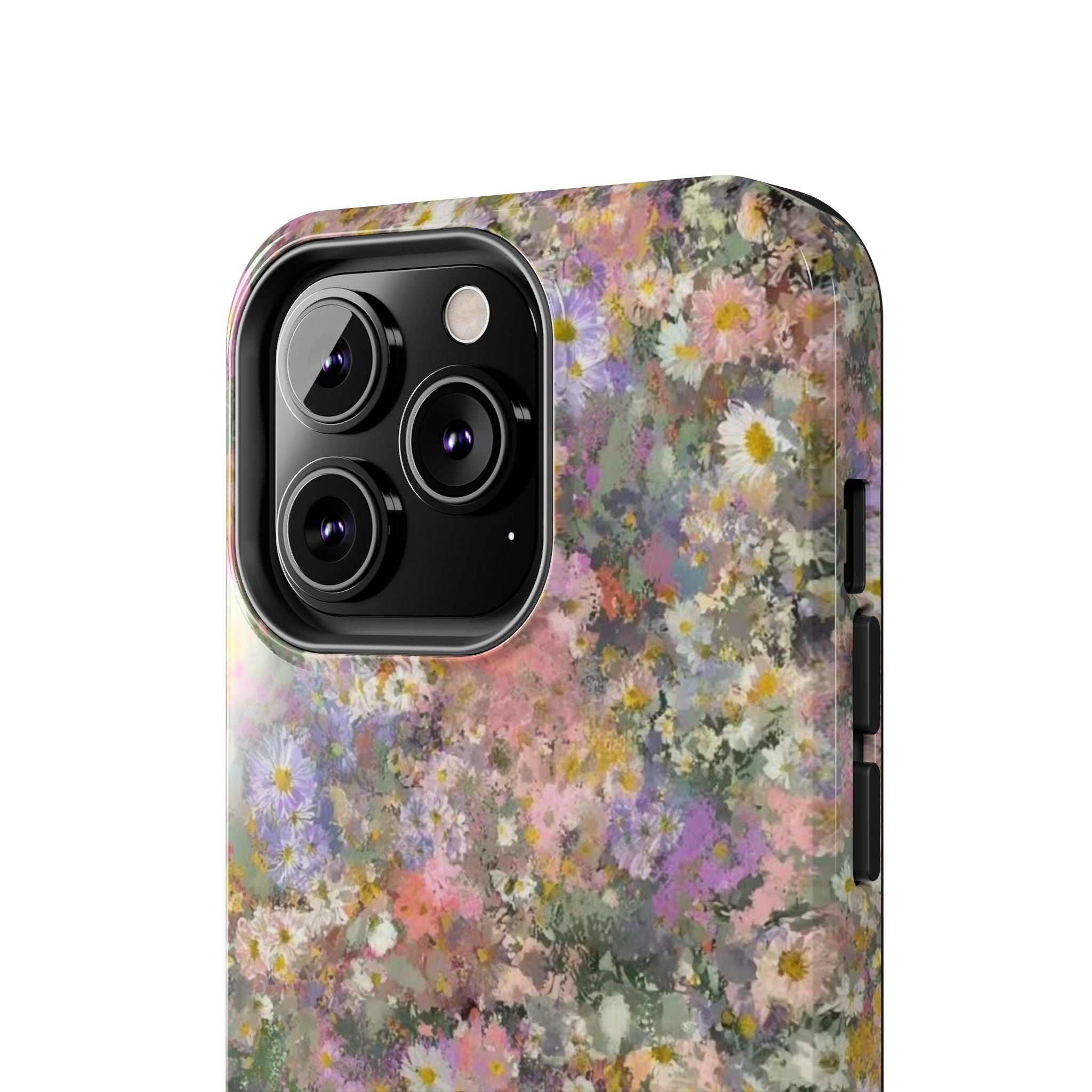 Floral Impression Tough Phone Case — Pastel Meadow Protective Cover