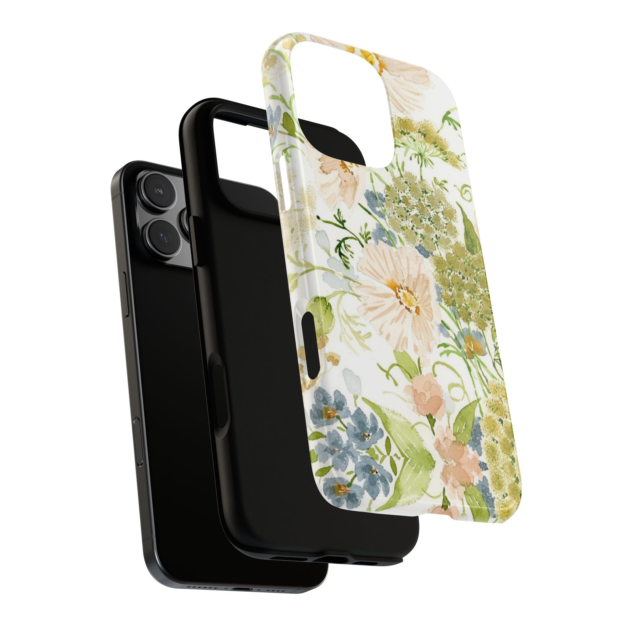 Floral Watercolor Phone Case — Pastel Garden Tough Case